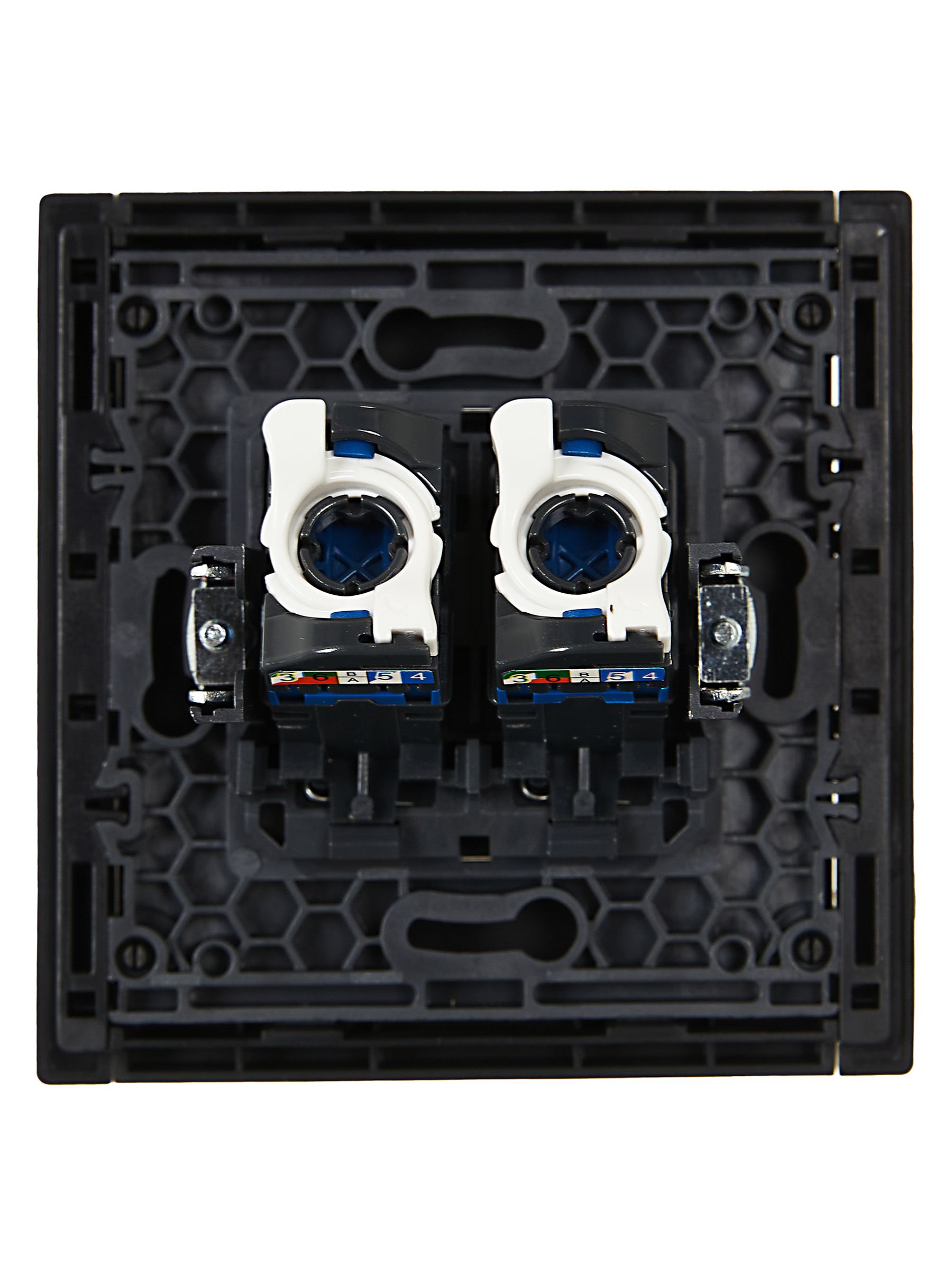 FORTE&PIANO Розетка компьютерная двойная RJ45 кат.6 FP134 черный IEK — фото