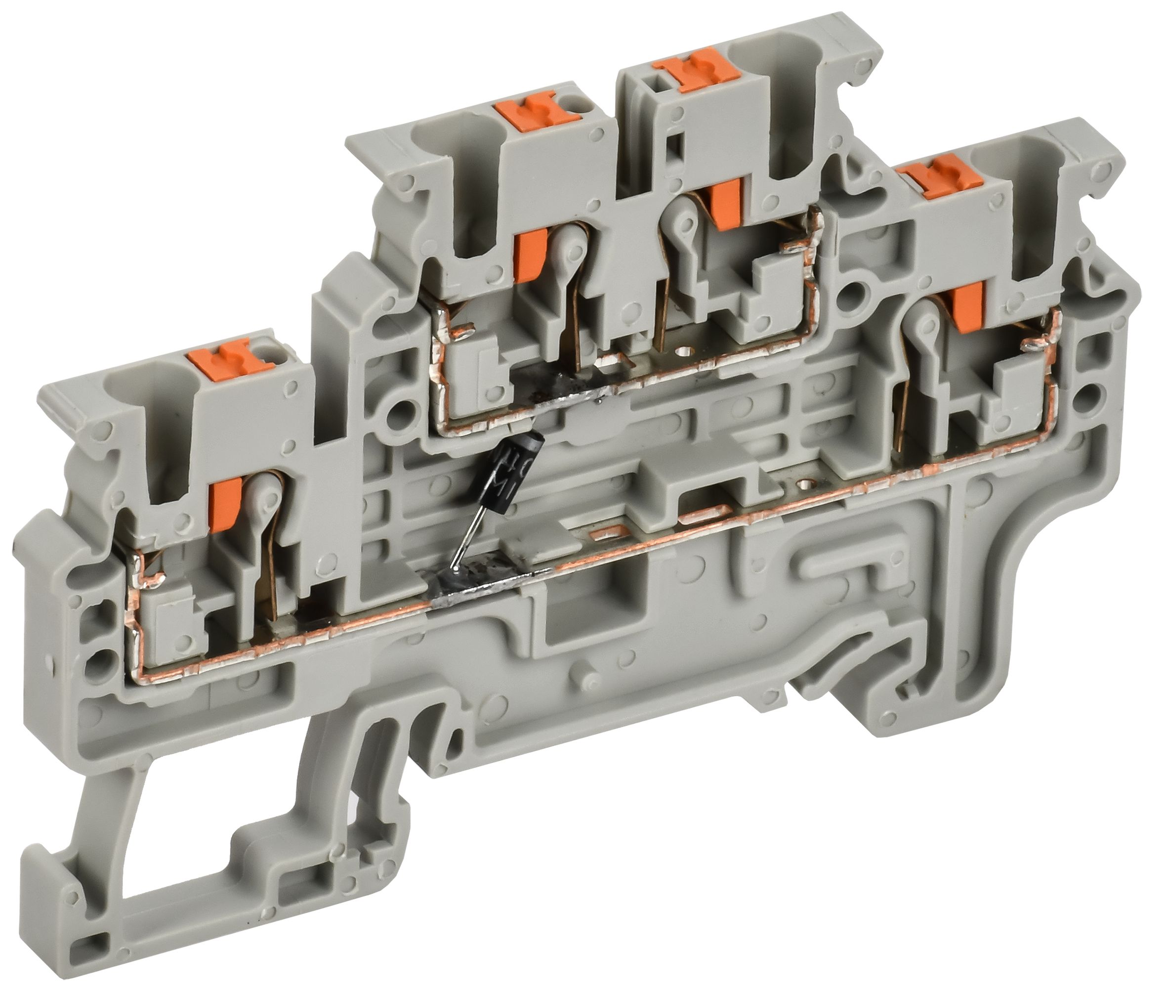 ARMAFIX Колодка клеммная CPDL2.5(E)D2 2х-уровневая с встроенным диодом IEK — фото