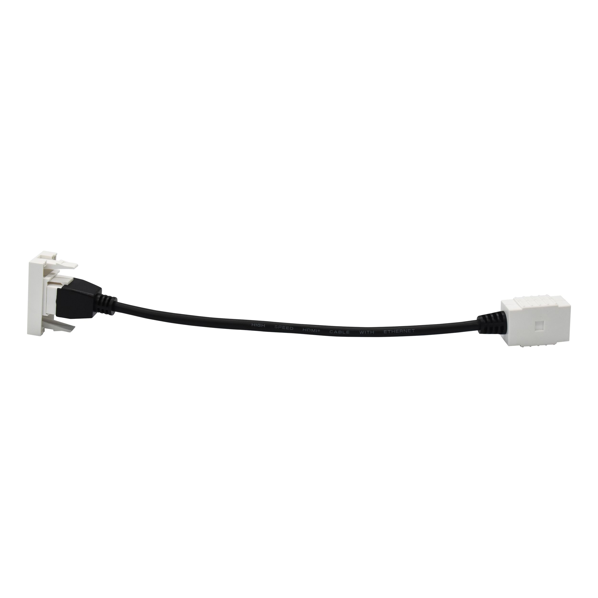 PRIMER РКМ-10-00-П Розетка HDMI M/M (1 модуль) белая IEK — фото