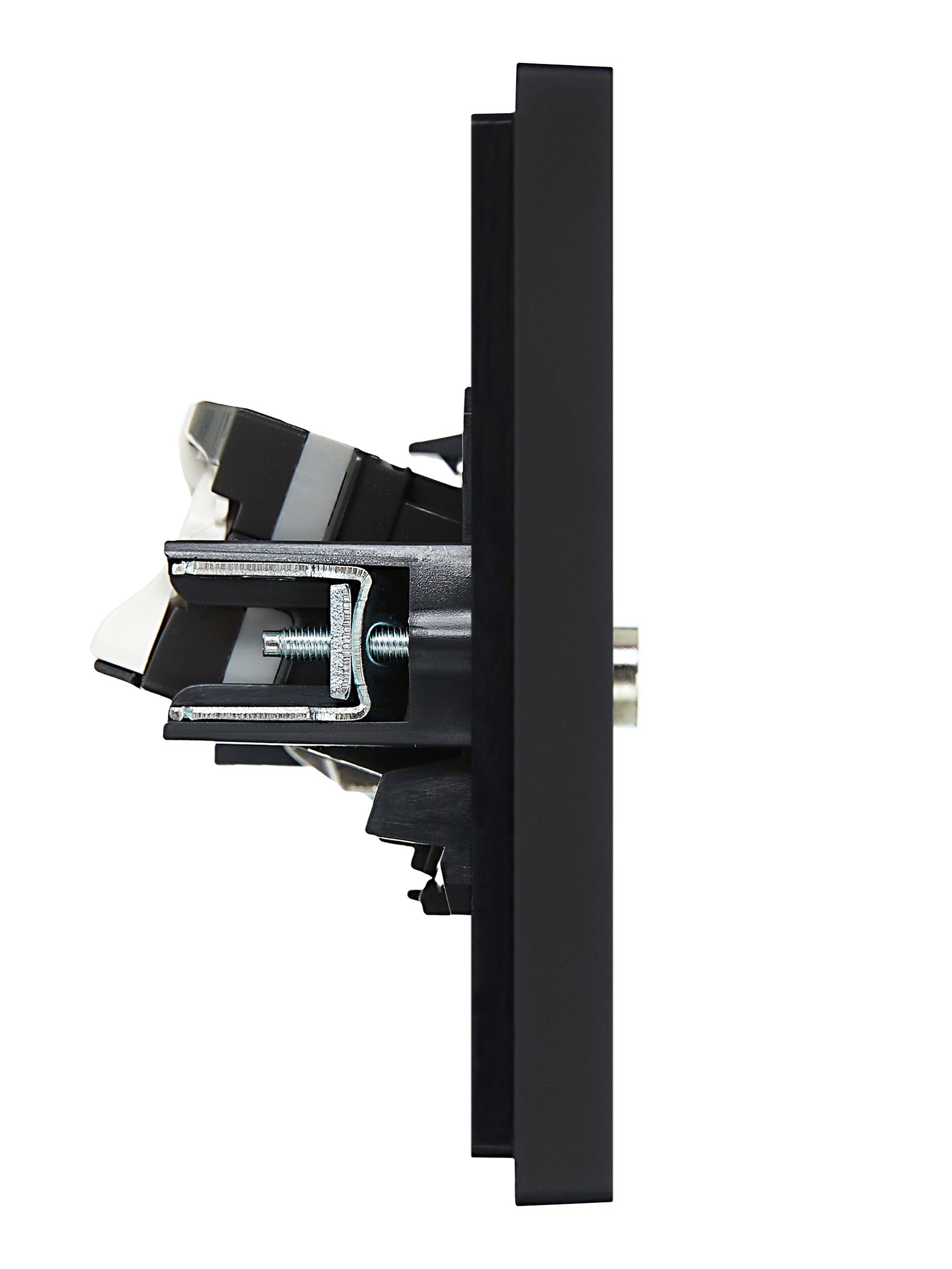 FORTE&PIANO Розетка двойная TV+RJ45 кат.5E FP136 черный IEK — фото