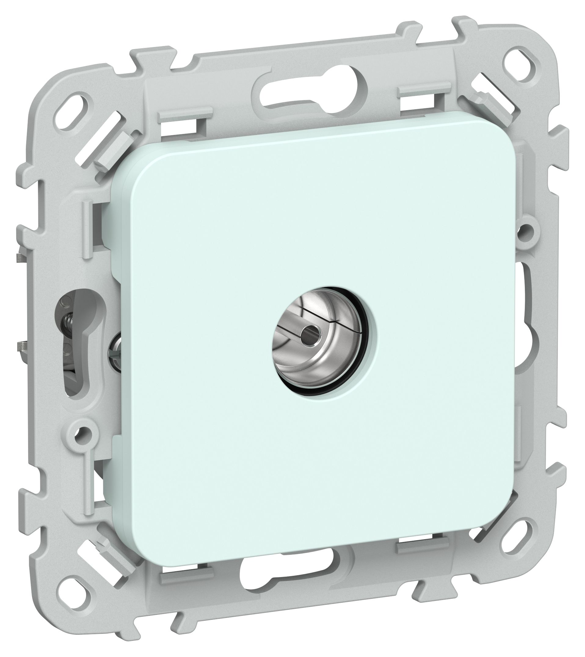 FLITE Розетка TV экранированная проходная тип M РТВм-1-1-2-ФлХЛ холодный лед IEK