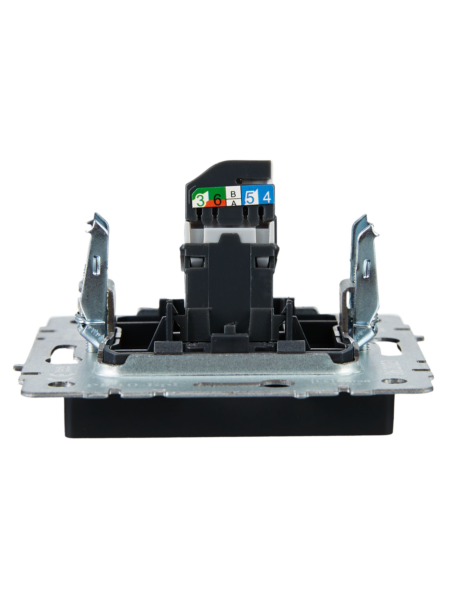 BRITE Розетка компьютерная RJ45 кат.5E РК10-БрГ графит IEK — фото