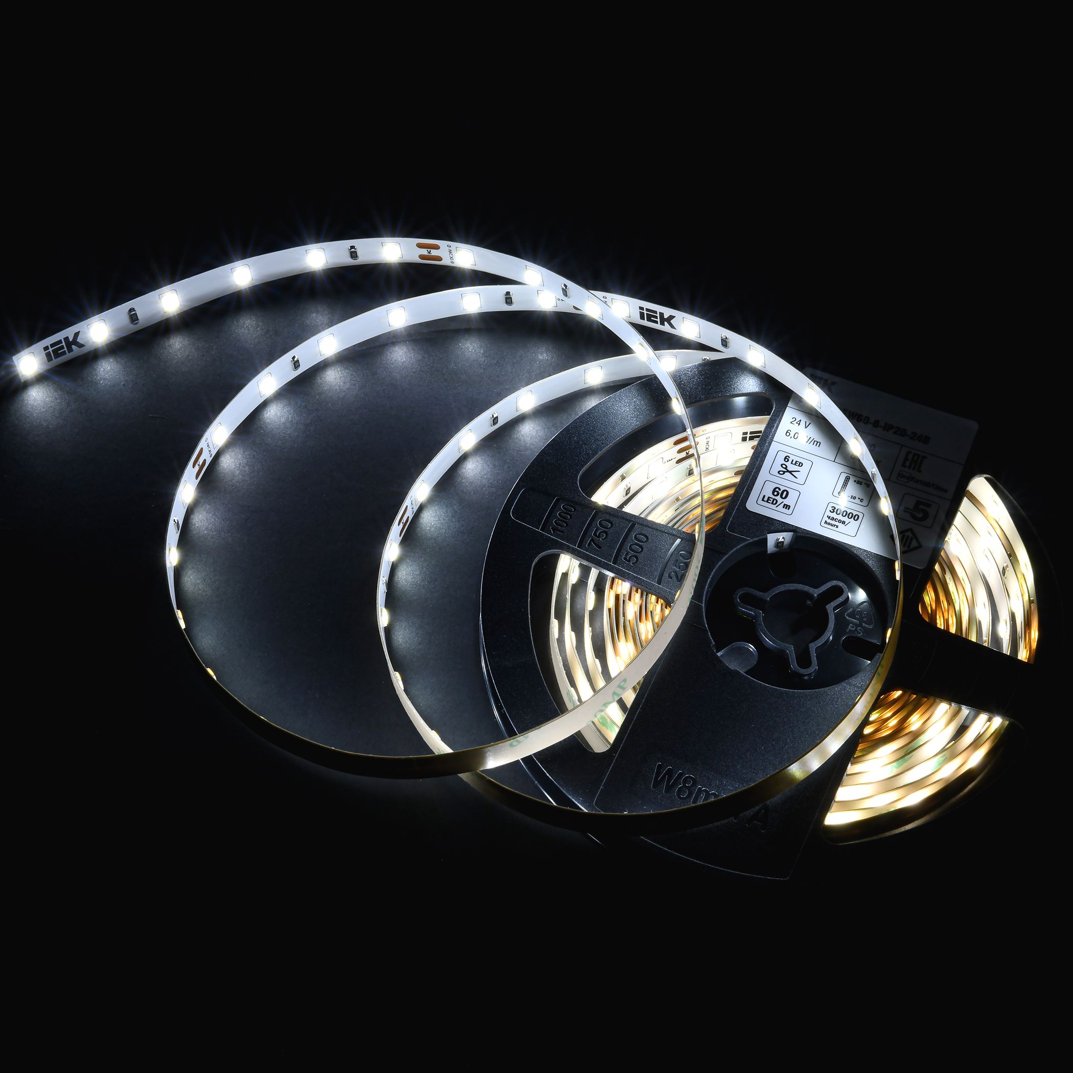 Лента светодиодная 5м LSR-2835W60-6-IP20-24В IEK — фото