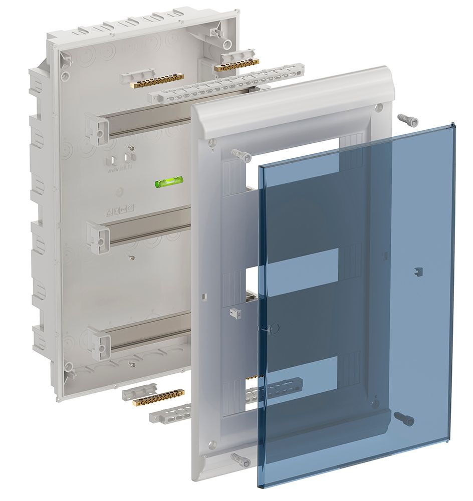 PRIME Корпус пластиковый ЩРВ-П-36 модулей встраиваемый белый IP41 IEK — фото