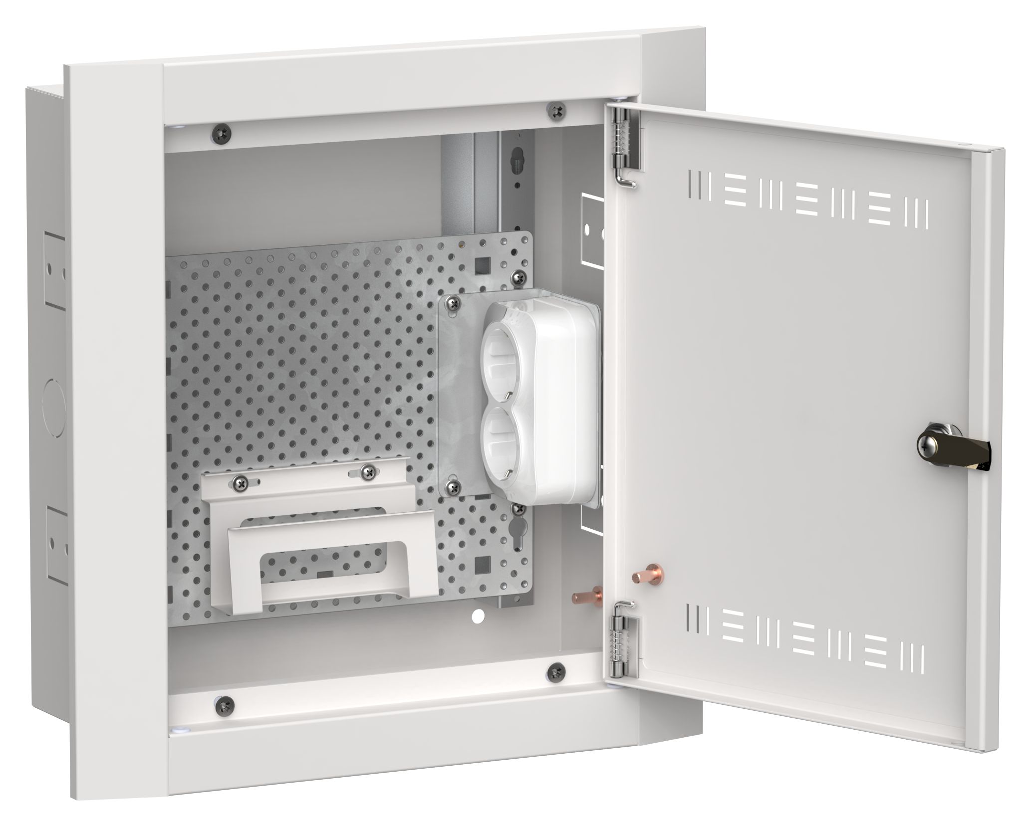 TITAN 5 Корпус мультимедиа ЩРв-12 (1х12) 380х365х130мм IP30 белый IEK