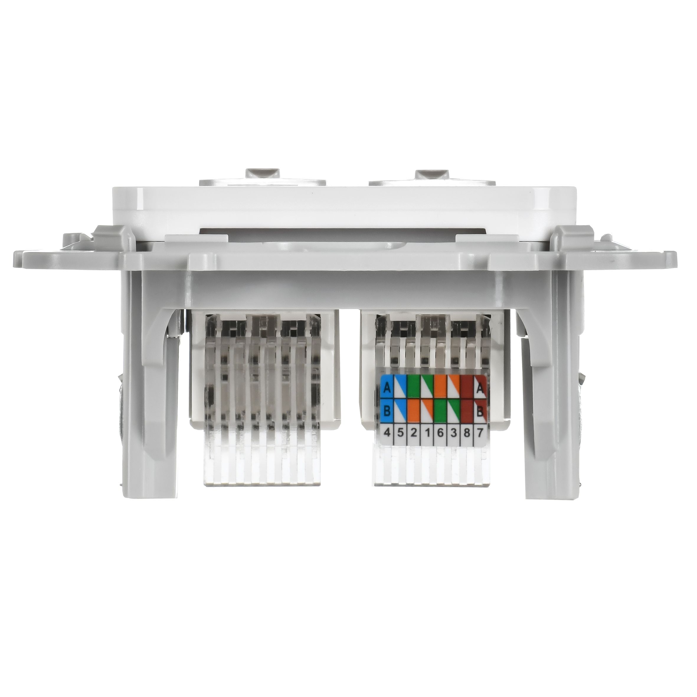 FLITE Розетка 2-местная RJ45/RJ11 категория 5Е/3 UTP РКТ5е/3-2-0-ФлБ белый IEK — фото