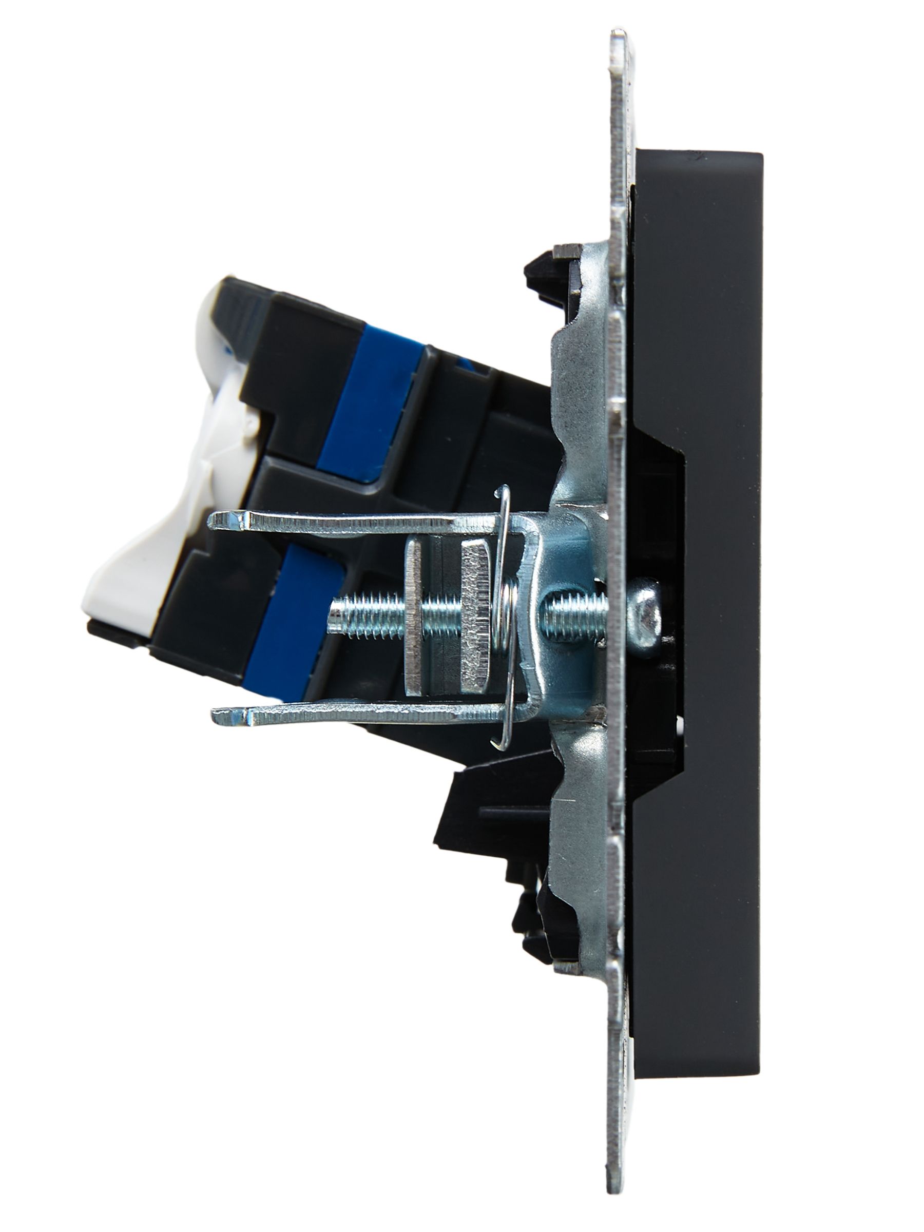 BRITE Розетка компьютерная RJ45 кат.6 РК11-БрГ графит IEK — фото