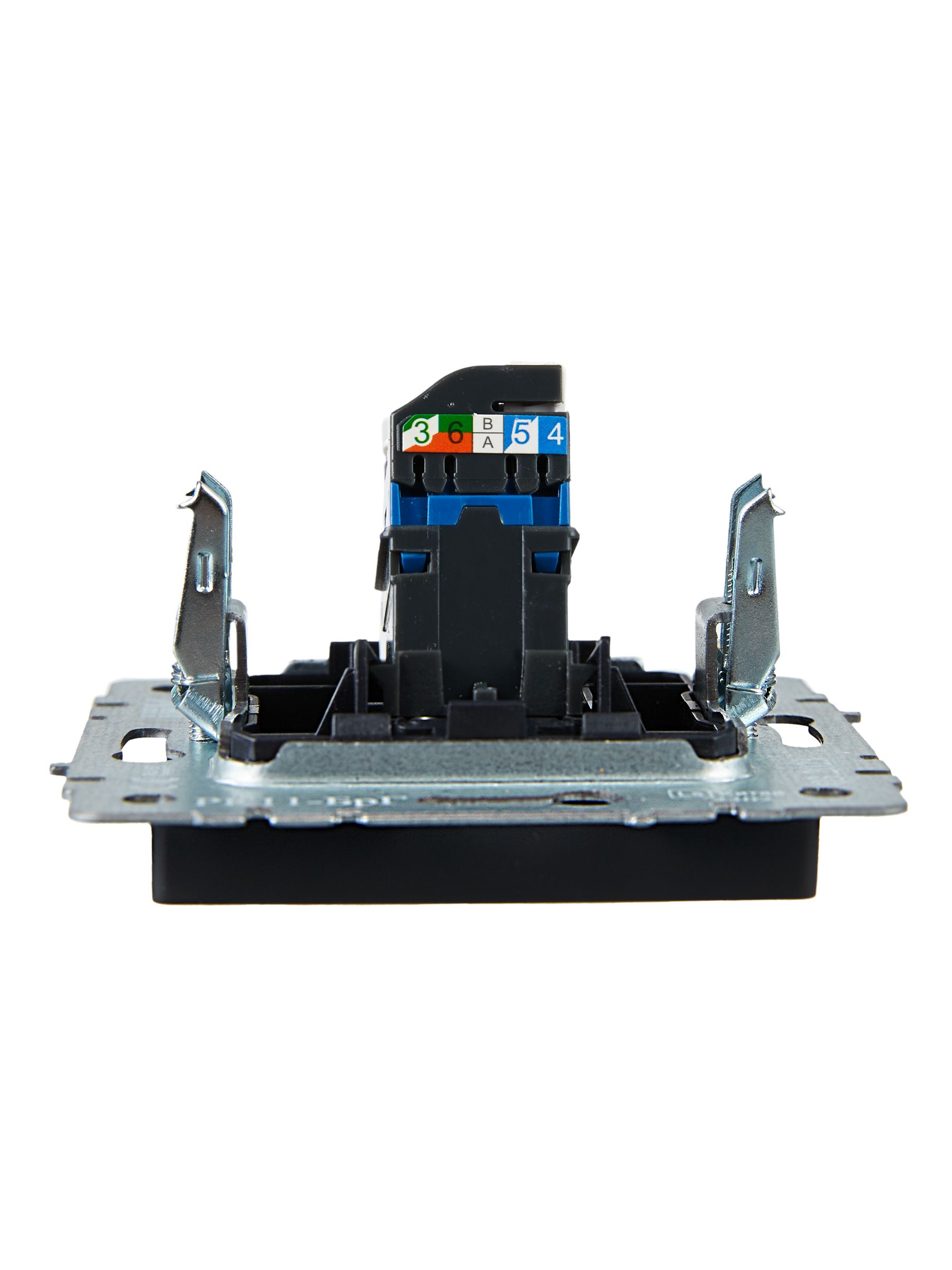 BRITE Розетка компьютерная RJ45 кат.6 РК11-БрГ графит IEK — фото