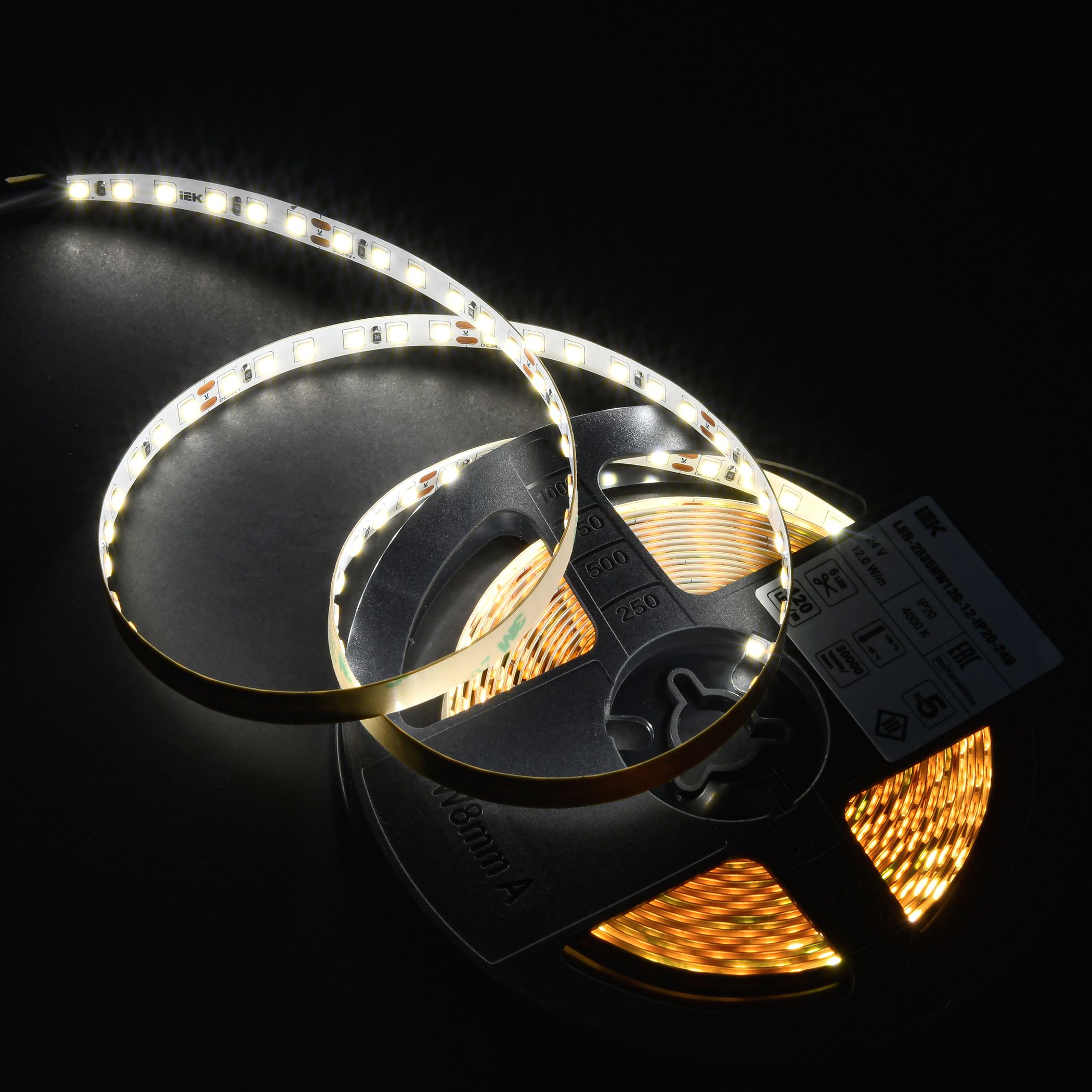 Лента светодиодная 5м LSR-2835NW120-12-IP20-24В IEK — фото