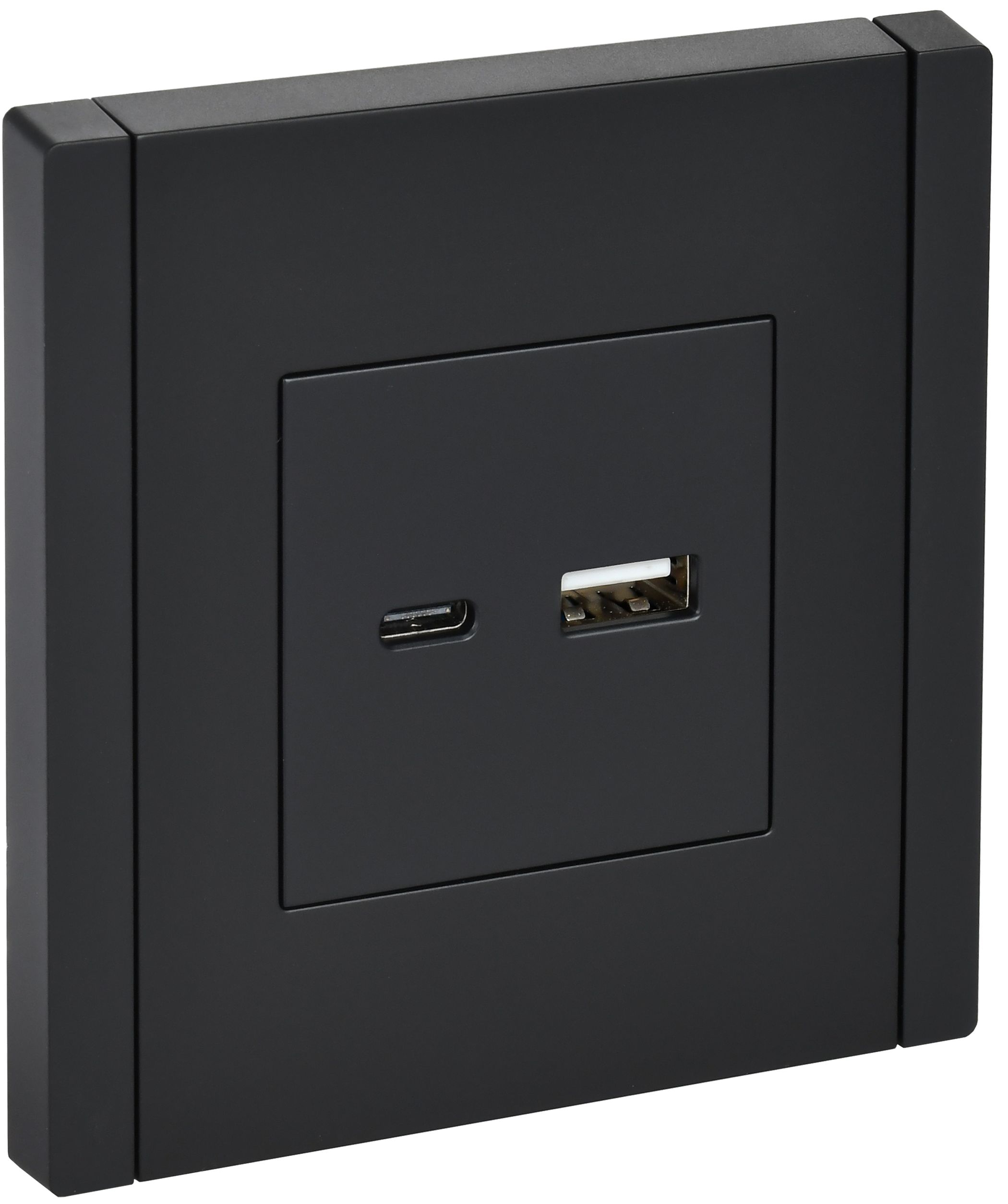 FORTE&PIANO Розетка USB A+C 18Вт FP151 черный IEK — фото