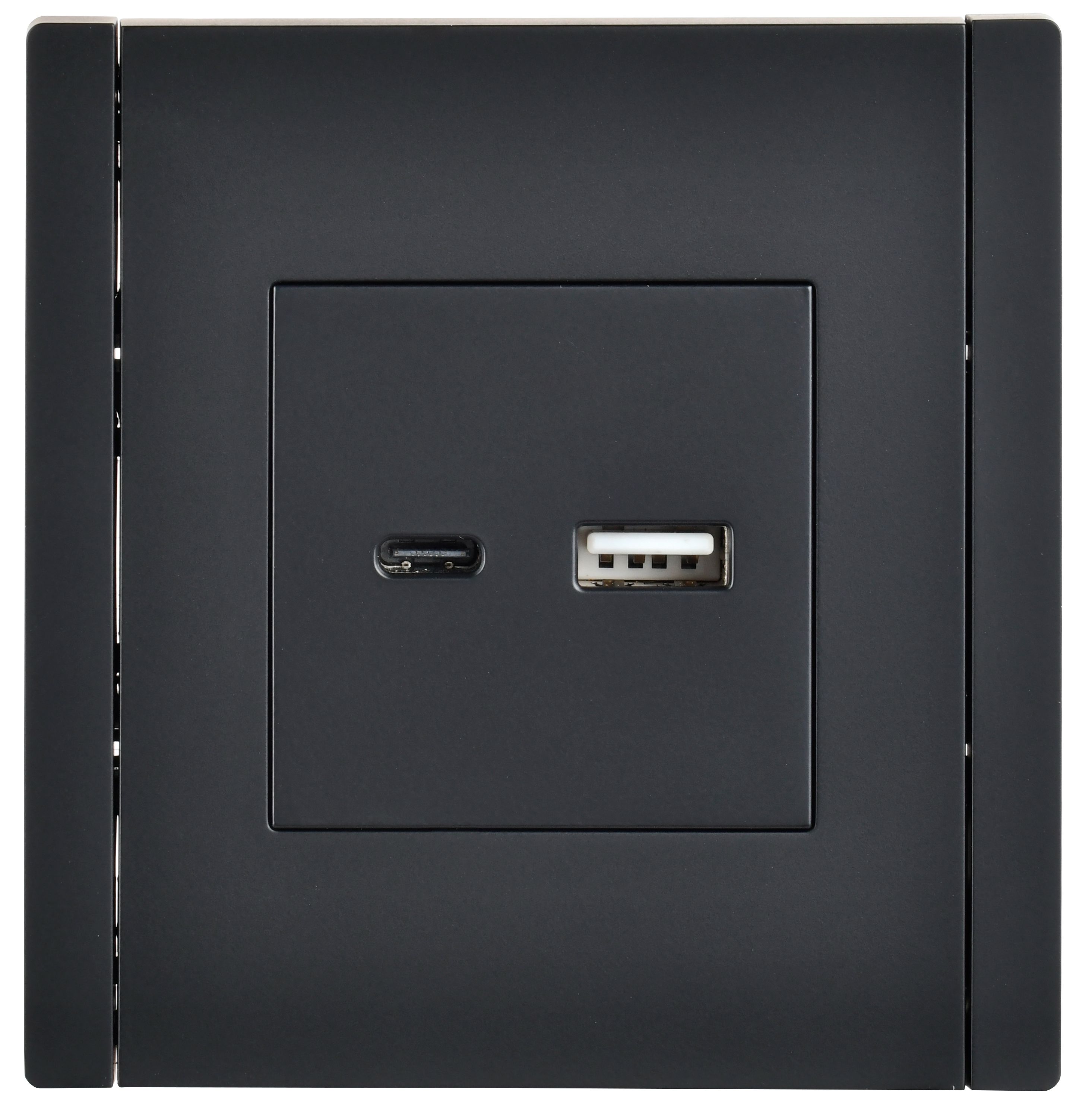 FORTE&PIANO Розетка USB A+C 18Вт FP151 черный IEK — фото