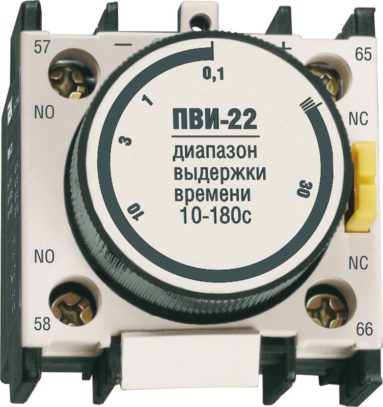 Приставка ПВИ-22 задержка на выключение 10-180сек 1NO+1NC IEK