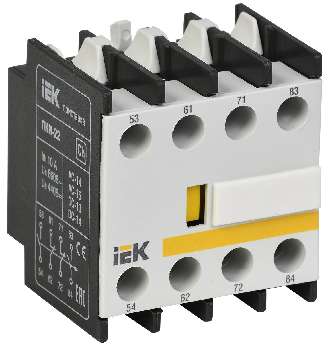 Приставка ПКИ-22 дополнительные контакты 2NO+2NC IEK