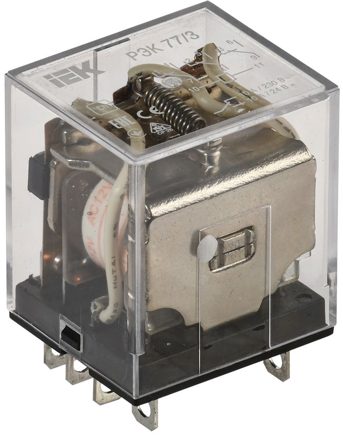 Реле РЭК77/3 10А 12В AC IEK