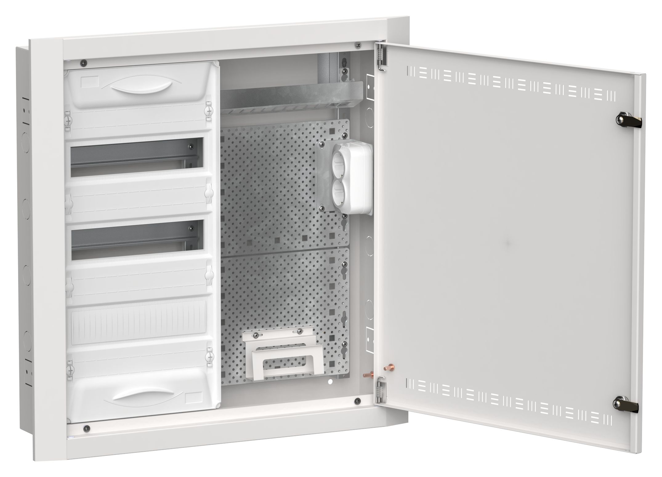TITAN 5 Корпус комбинированный ЩРв-36 (2х36) 630х625х130мм IP30 белый IEK