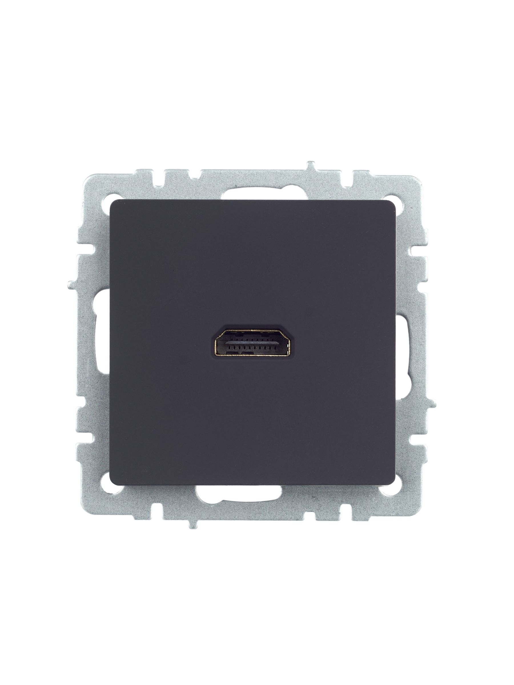 BRITE Розетка HDMI РHDMI-0-БрГ графит IEK — фото