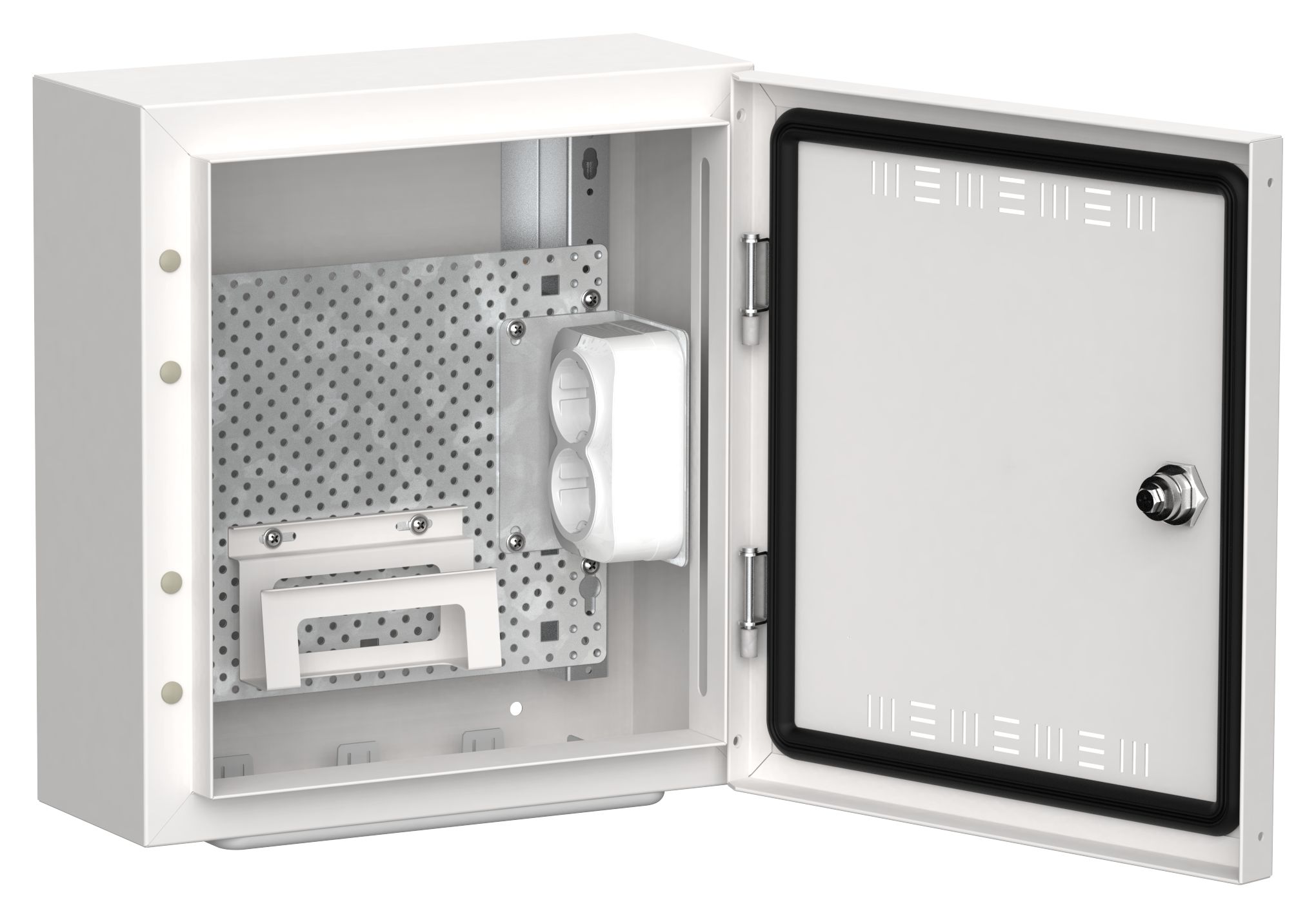 TITAN 5 Корпус мультимедиа ЩРн-12 (1х12) 335х310х140мм IP30 белый IEK