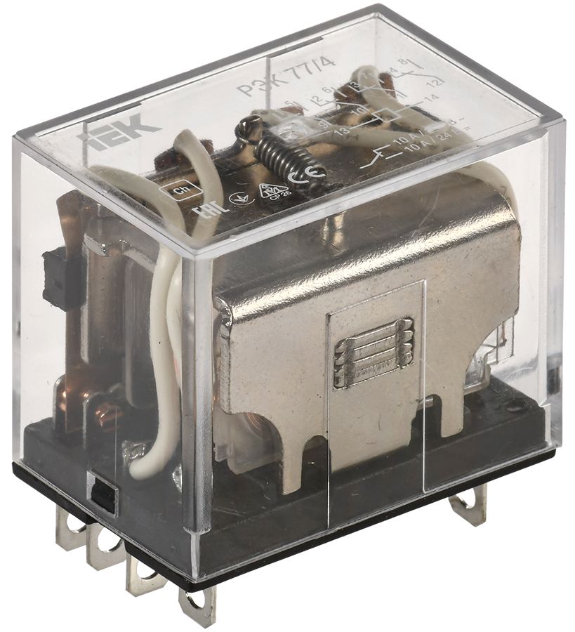 Реле РЭК77/4 10А 12В AC IEK