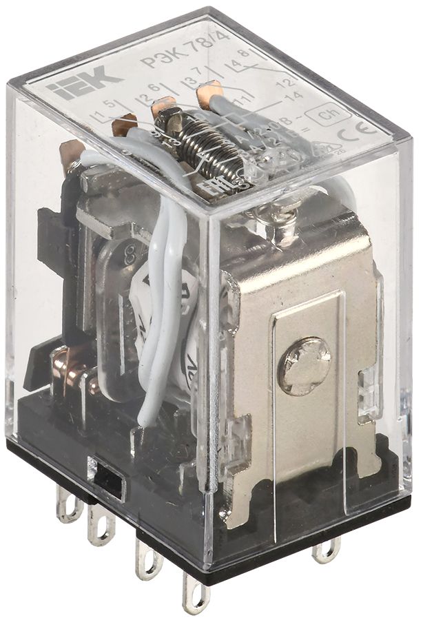 Реле РЭК78/4 3А 12В DC IEK