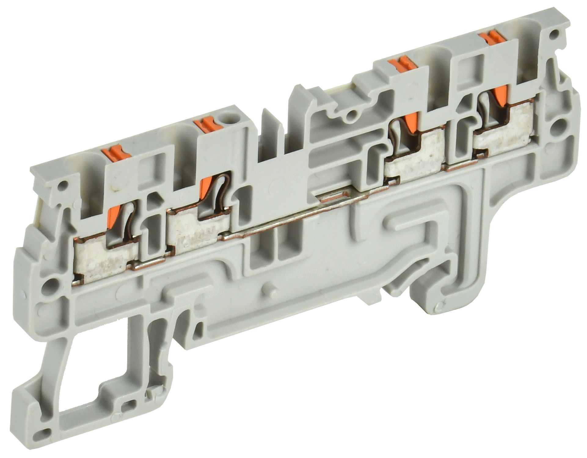 ARMAFIX Клемма пружин. Push-in CP-MC 4 вывода 1,5мм2 серая IEK