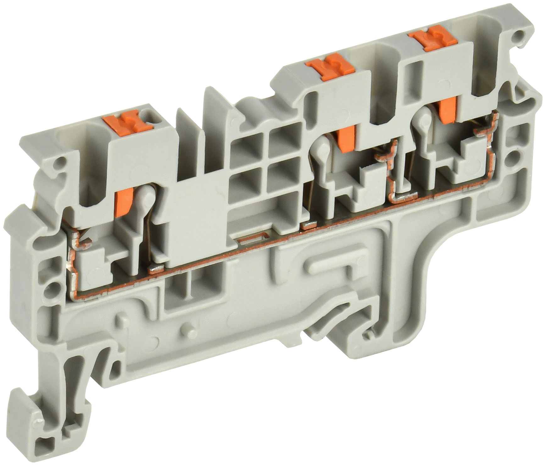 ARMAFIX Клемма пружин. Push-in CP-MC 3 вывода 2,5мм2 серая IEK