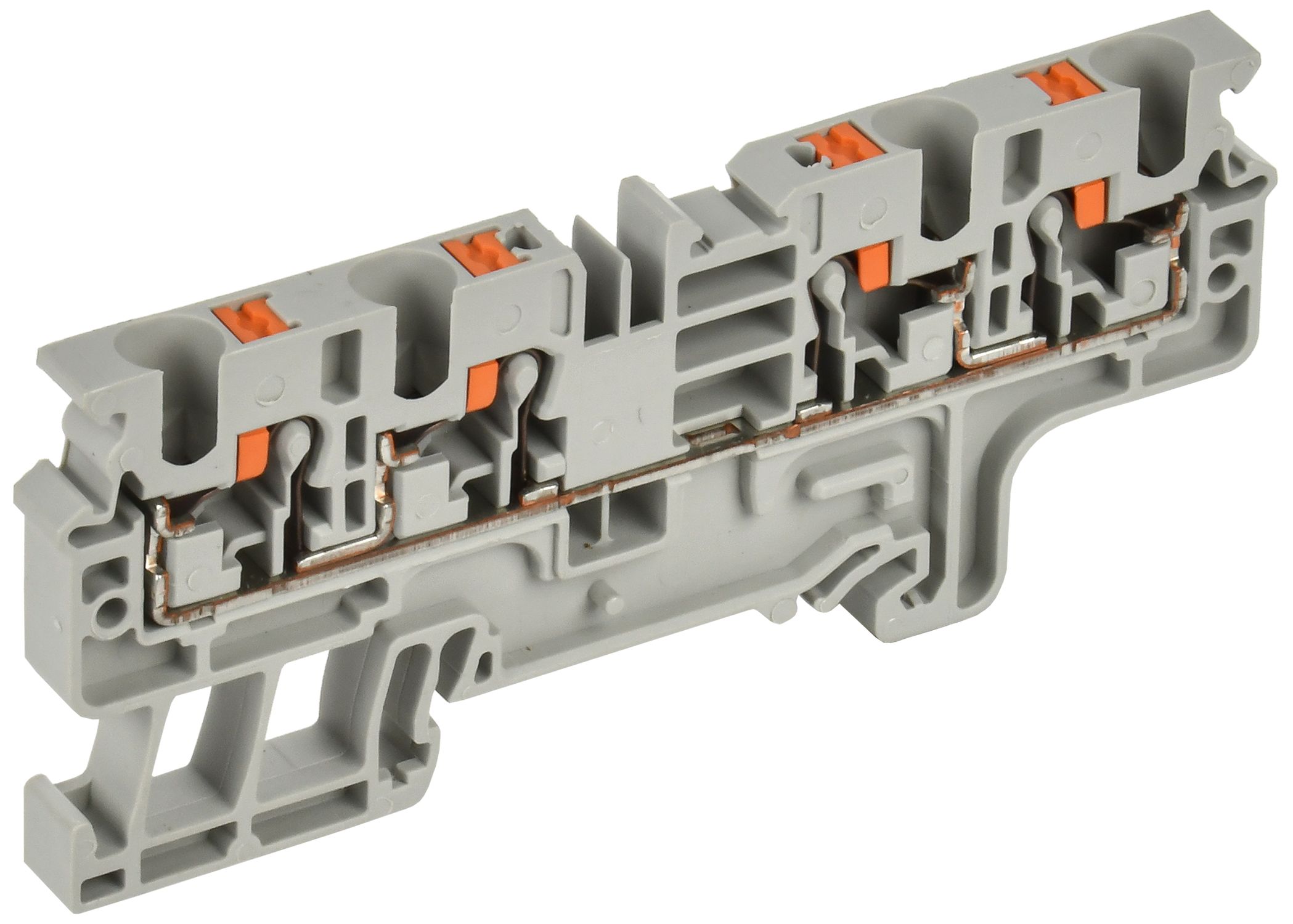 ARMAFIX Клемма пружин. Push-in CP-MC 4 вывода 4мм2 серая IEK