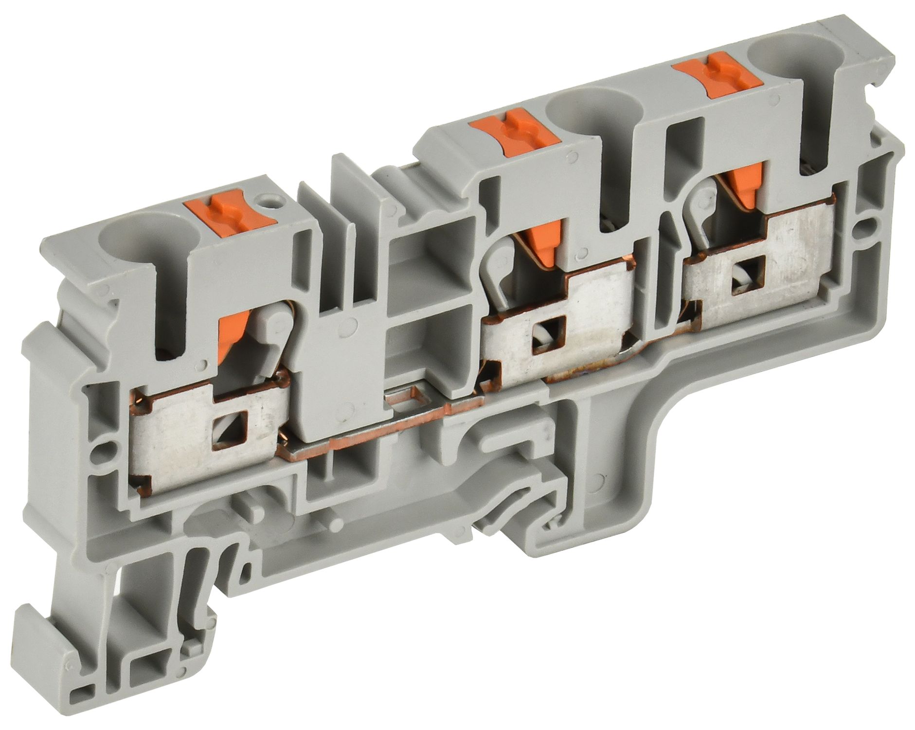 ARMAFIX Клемма пружин. Push-in CP-MC 3 вывода 10мм2 серая IEK