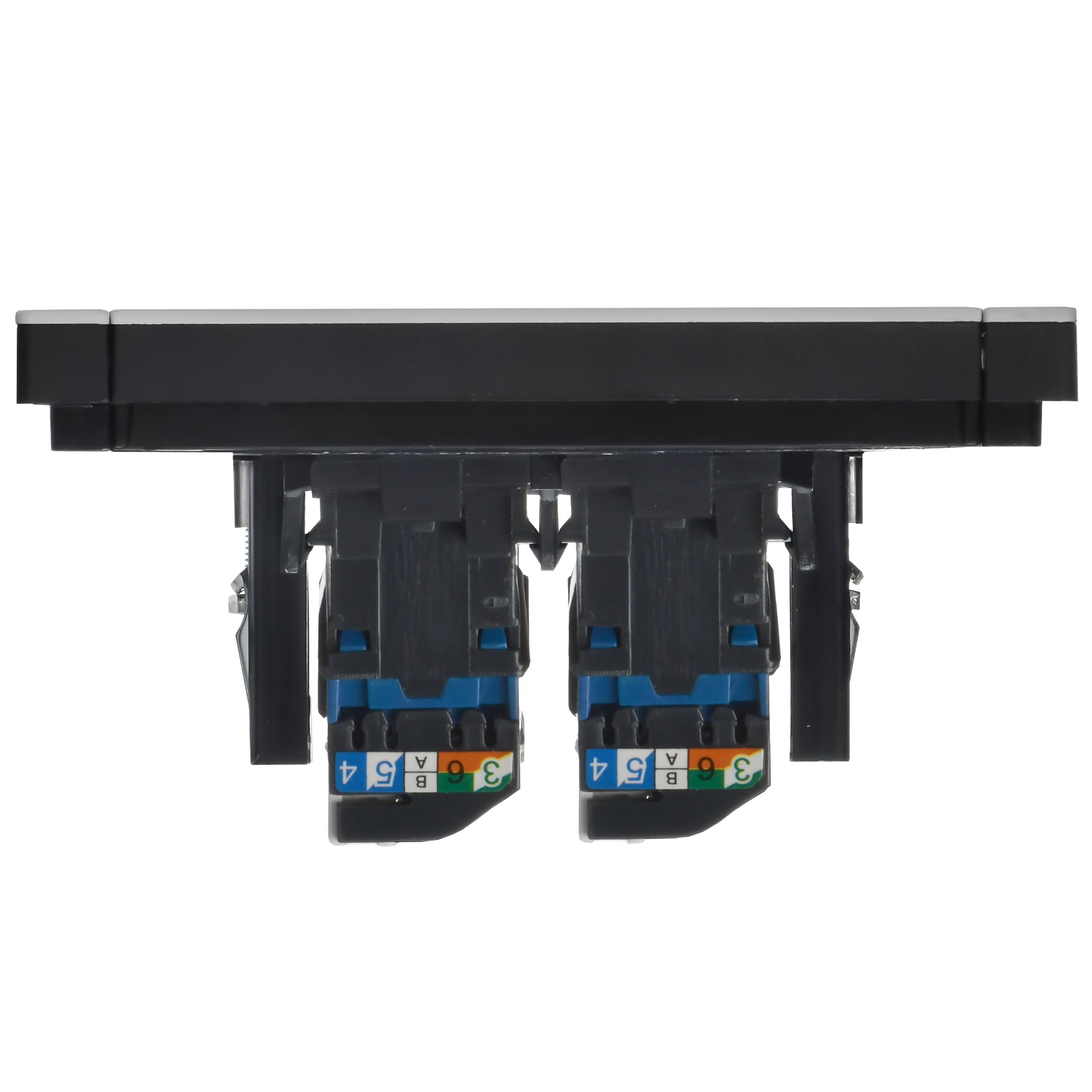 FORTE&PIANO Розетка компьютерная двойная RJ45 кат.6 FP734M металл никель IEK — фото