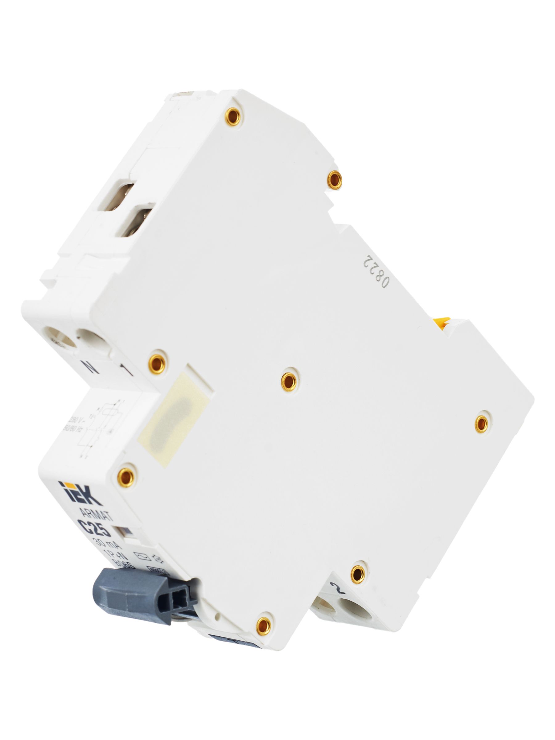 ARMAT Автоматический выключатель дифференциального тока B06S 1P+NP C25 30мА тип AC (18мм) IEK — фото