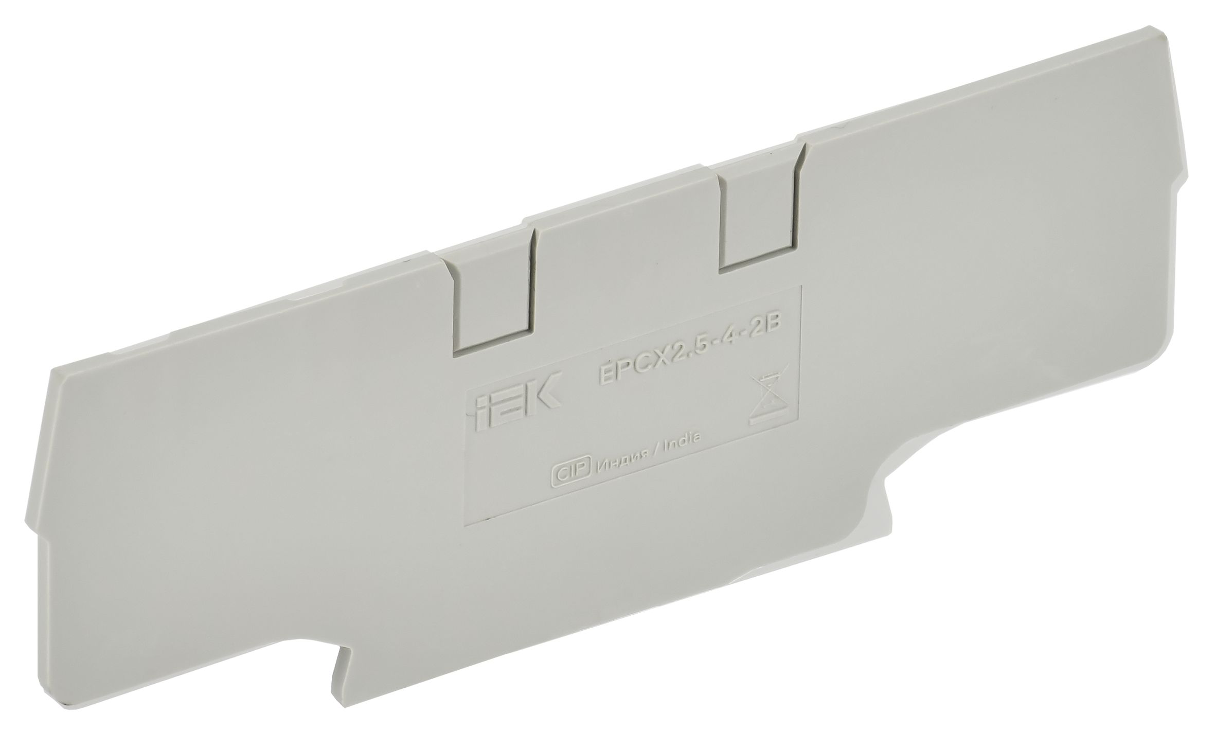 ARMAFIX Заглушка EPCX2.5-4-2B для колодки клеммной CX2.5-4-2B серая IEK — фото