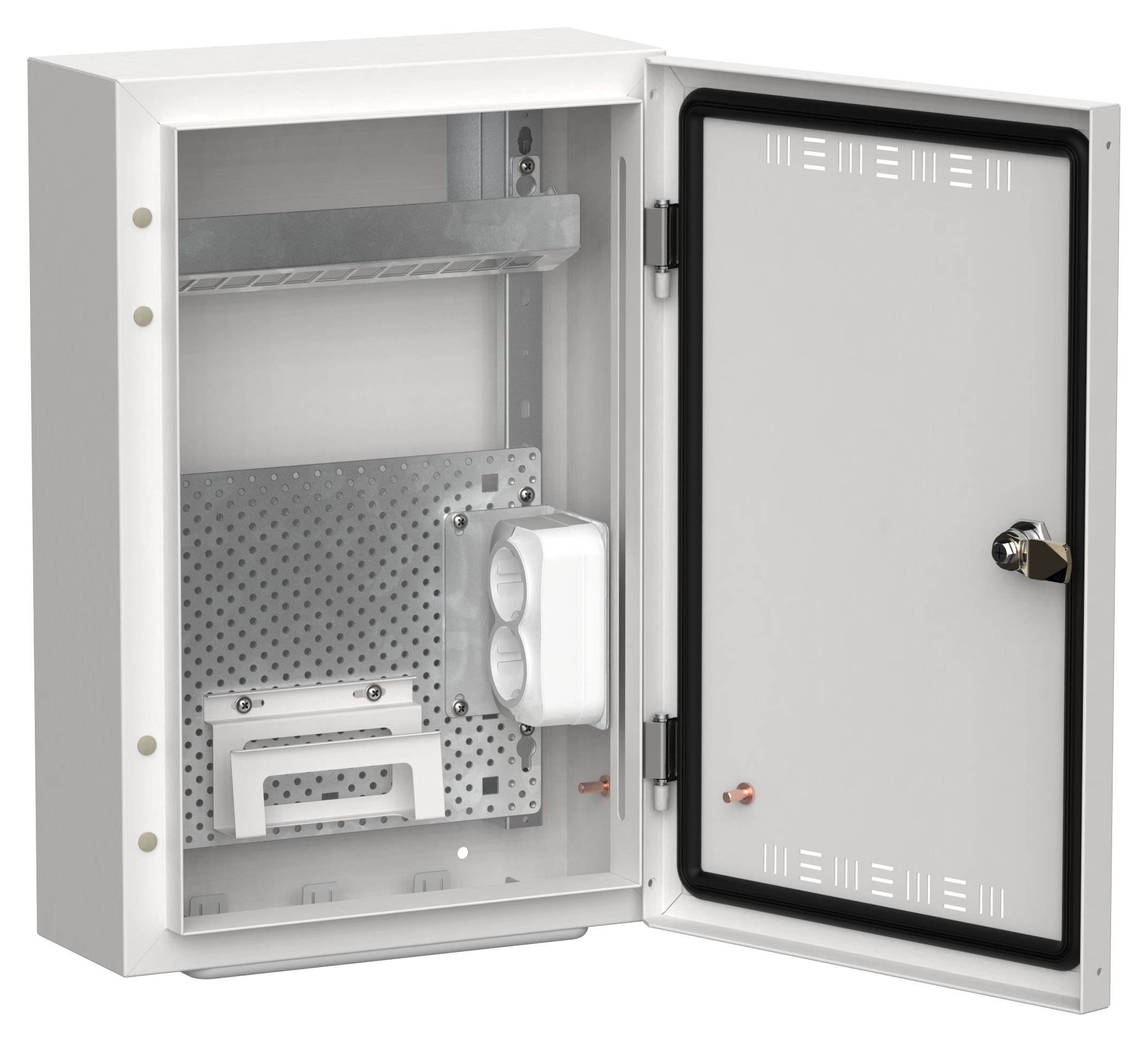 TITAN 5 Корпус мультимедиа ЩРн-24 (1х24) 460х310х140мм IP30 белый IEK