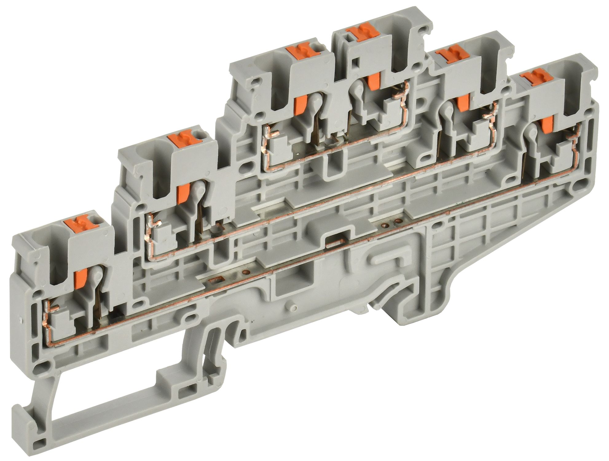 ARMAFIX Клемма пружин. Push-in CP-ML 3 ур. 2,5мм2 серая IEK