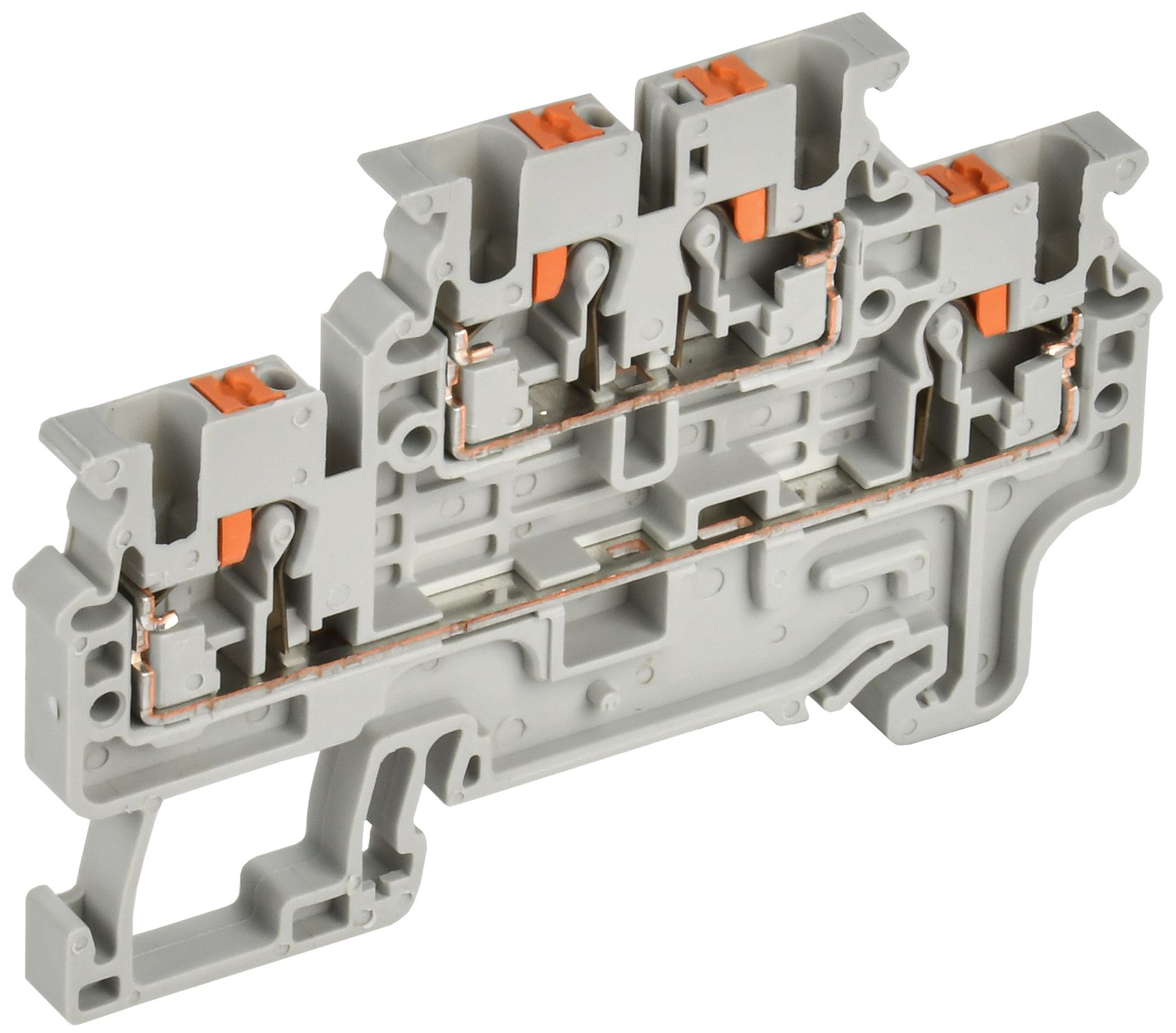 ARMAFIX Клемма пружин. Push-in CP-ML 2 ур. 2,5мм2 серая IEK
