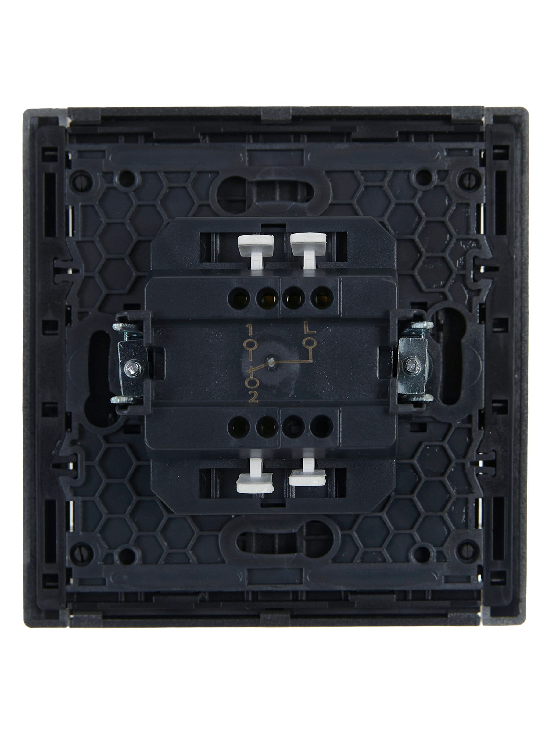 FORTE&PIANO Выключатель 1-клавишный проходной 10А FP503 сталь IEK — фото