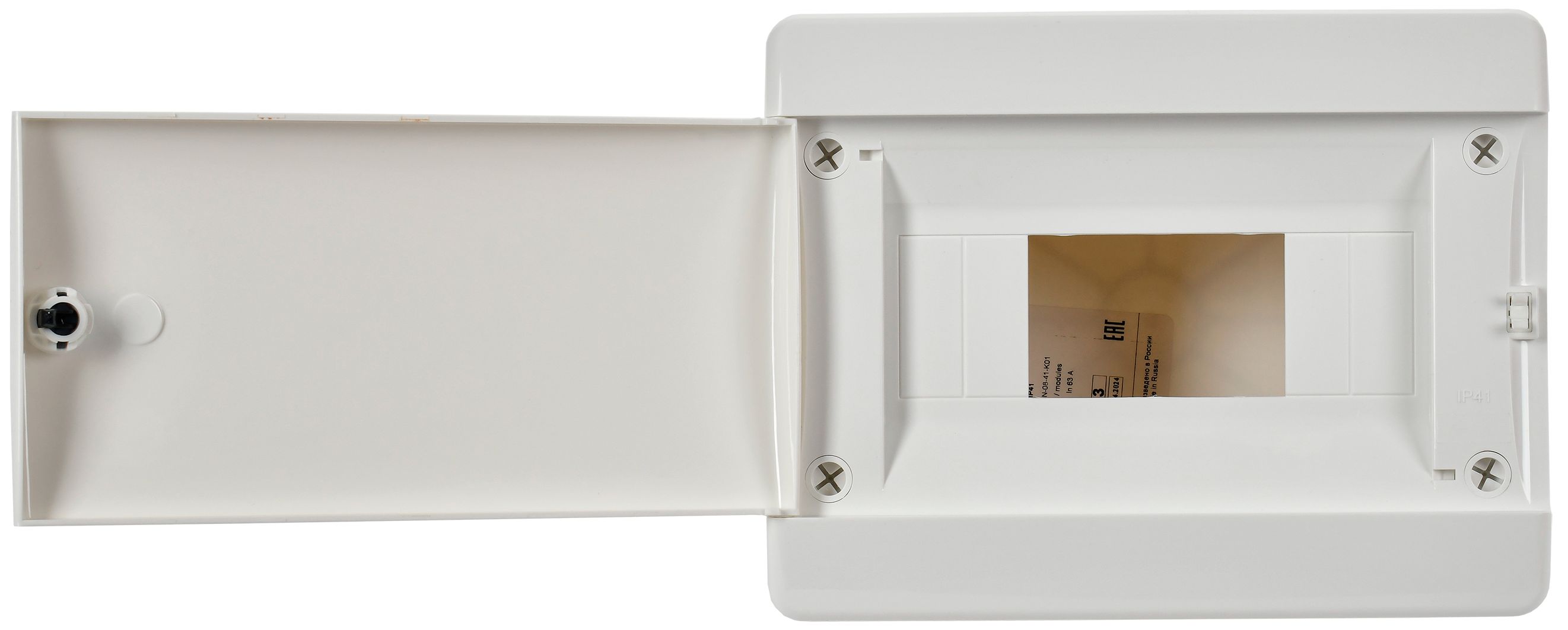UNION Compact Корпус пластиковый ЩРВ-П-8 IP41 белая дверь IEK — фото