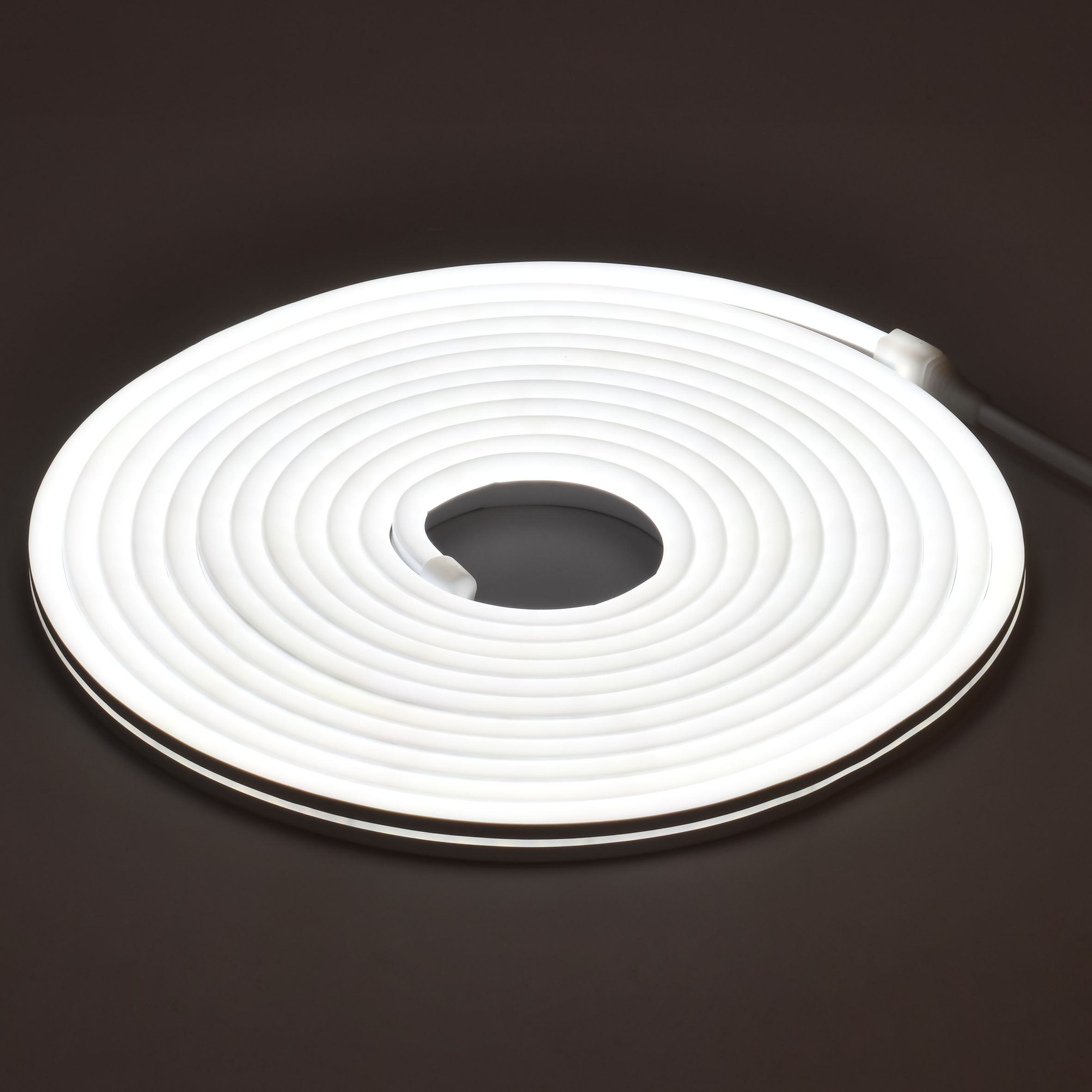 Лента светодиодная "неон" 5м SMD2835 120LED/м 8Вт/м IP65 12мм 24В холодный белый IEK — фото