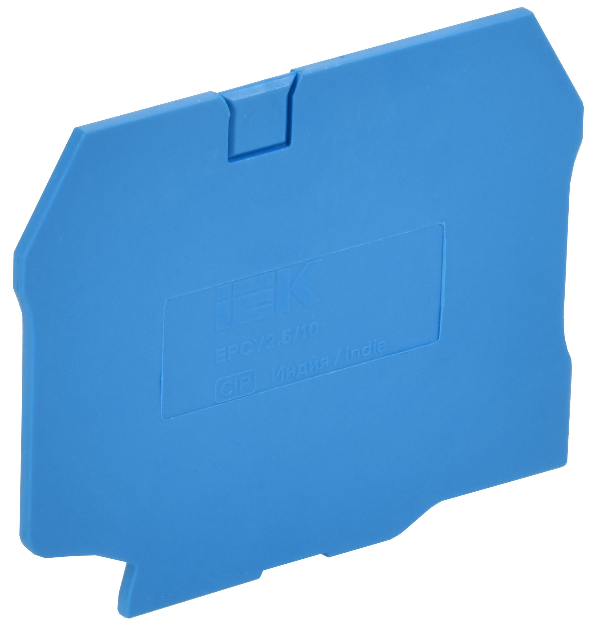 ARMAFIX Заглушка EPCY2.5/10BU для колодок клеммных CY2.5-CY10 синяя IEK — фото