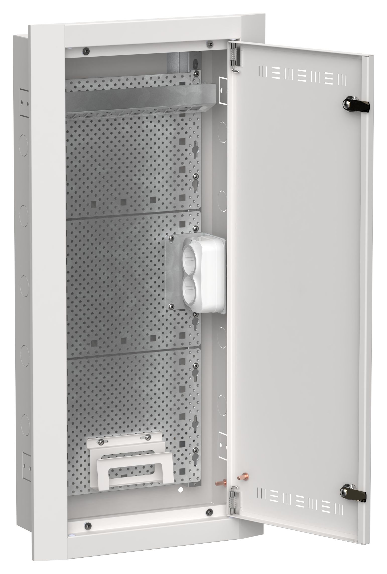TITAN 5 Корпус мультимедиа ЩРв-48 (1х48) 755х365х130мм IP30 белый IEK