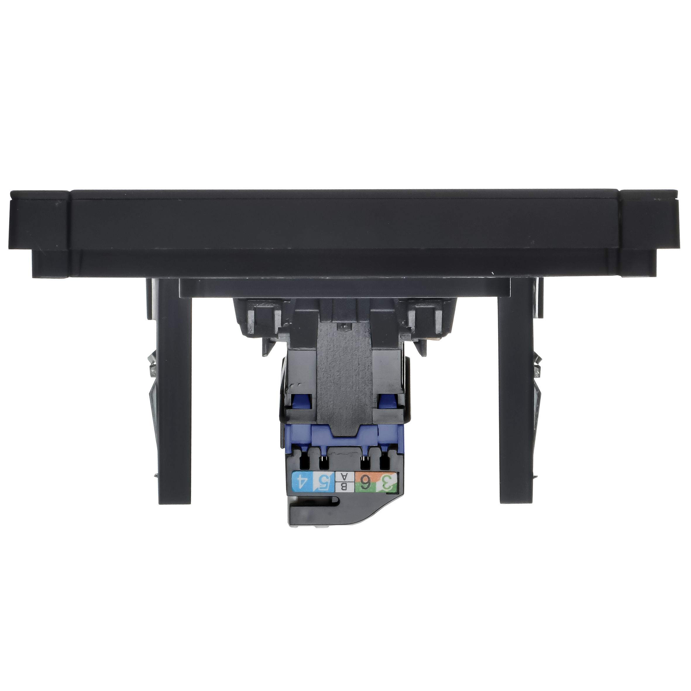 FORTE&PIANO Розетка компьютерная RJ45 кат.6 FP131M металл черный IEK — фото