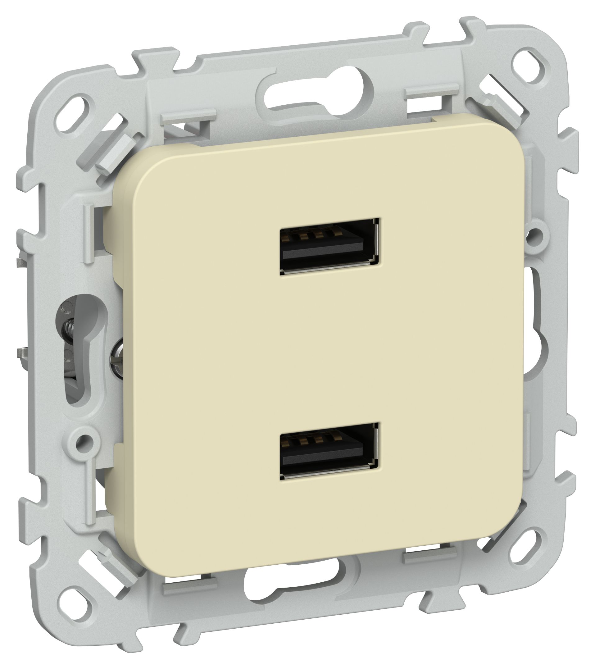 FLITE Розетка USB A+A 2,1А РЮ-2-ФлН навахо IEK
