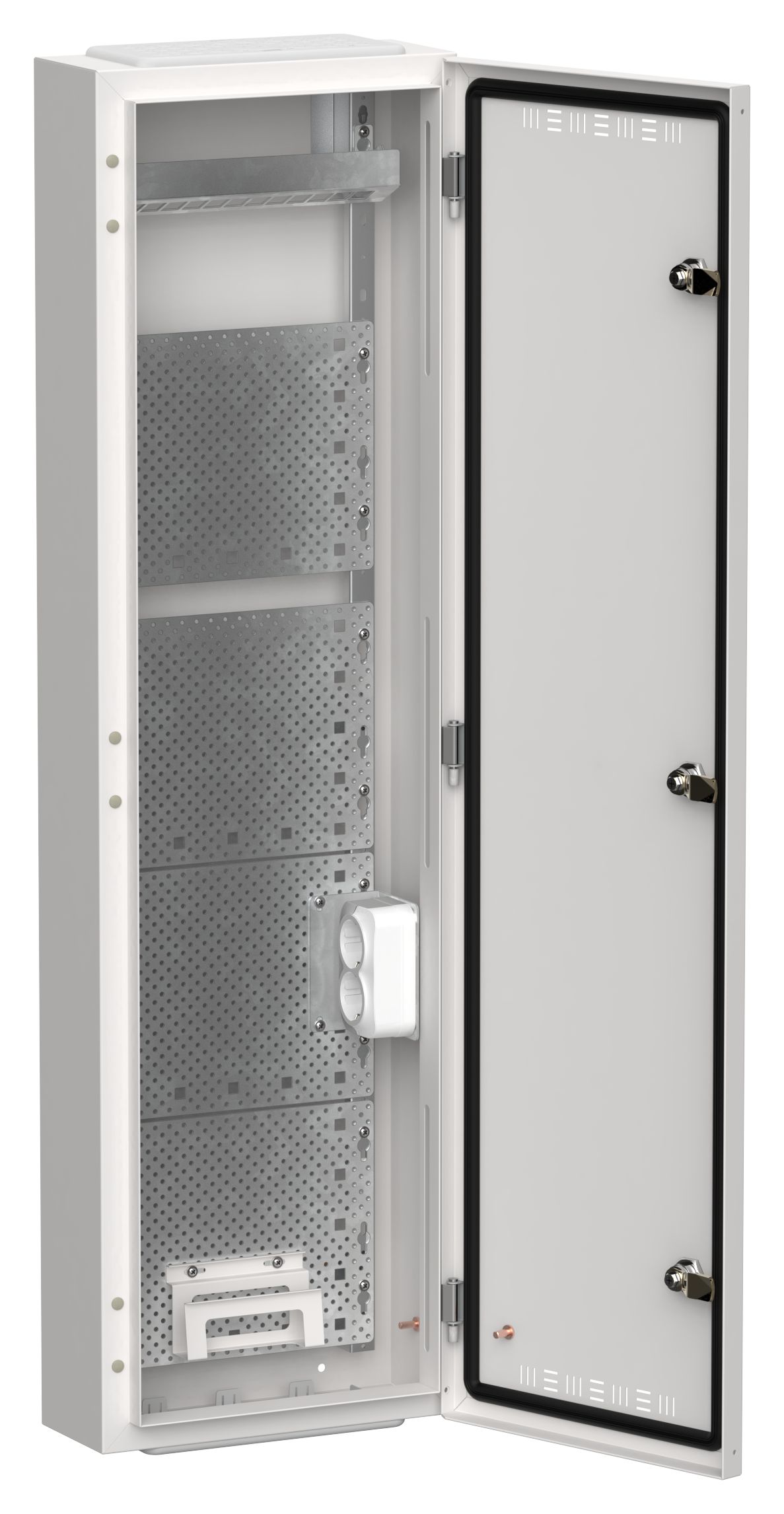 TITAN 5 Корпус мультимедиа ЩРн-84 (1х84) 1085х310х140мм IP30 белый IEK