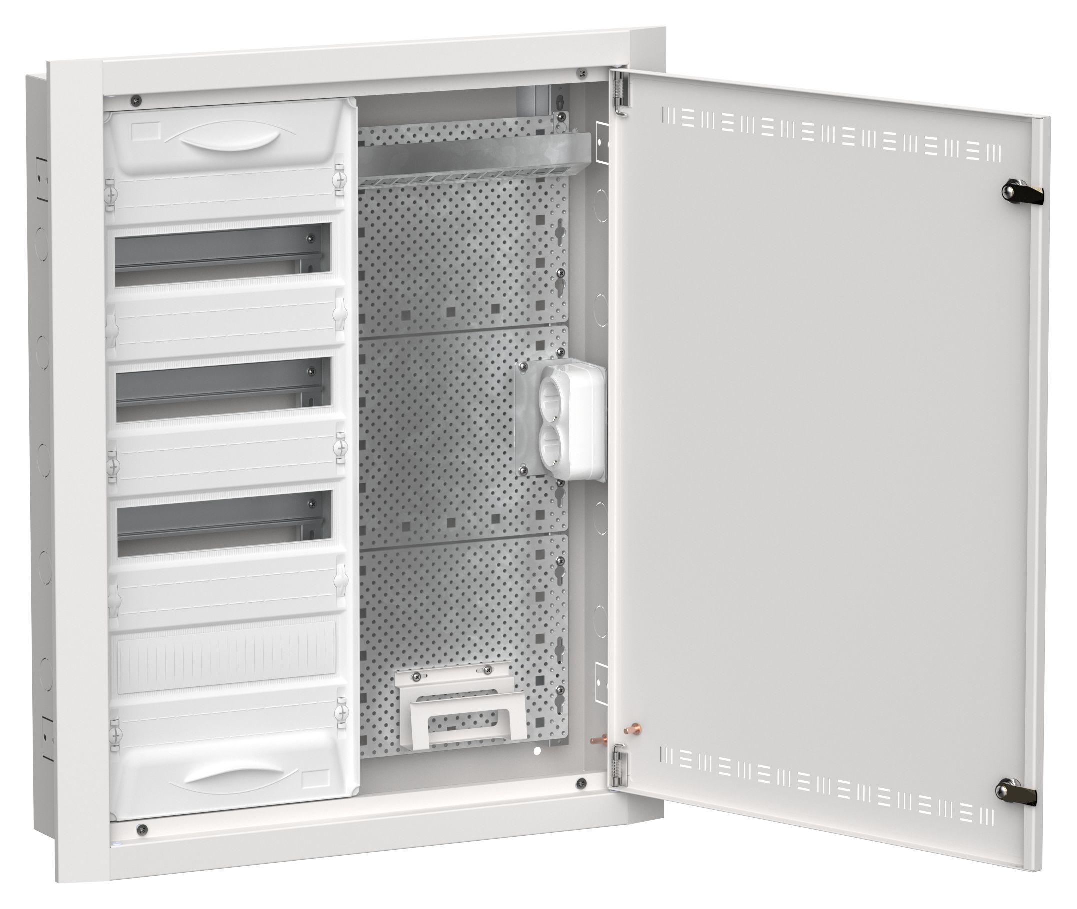 TITAN 5 Корпус комбинированный ЩРв-48 (2х48) 755х625х130мм IP30 белый IEK