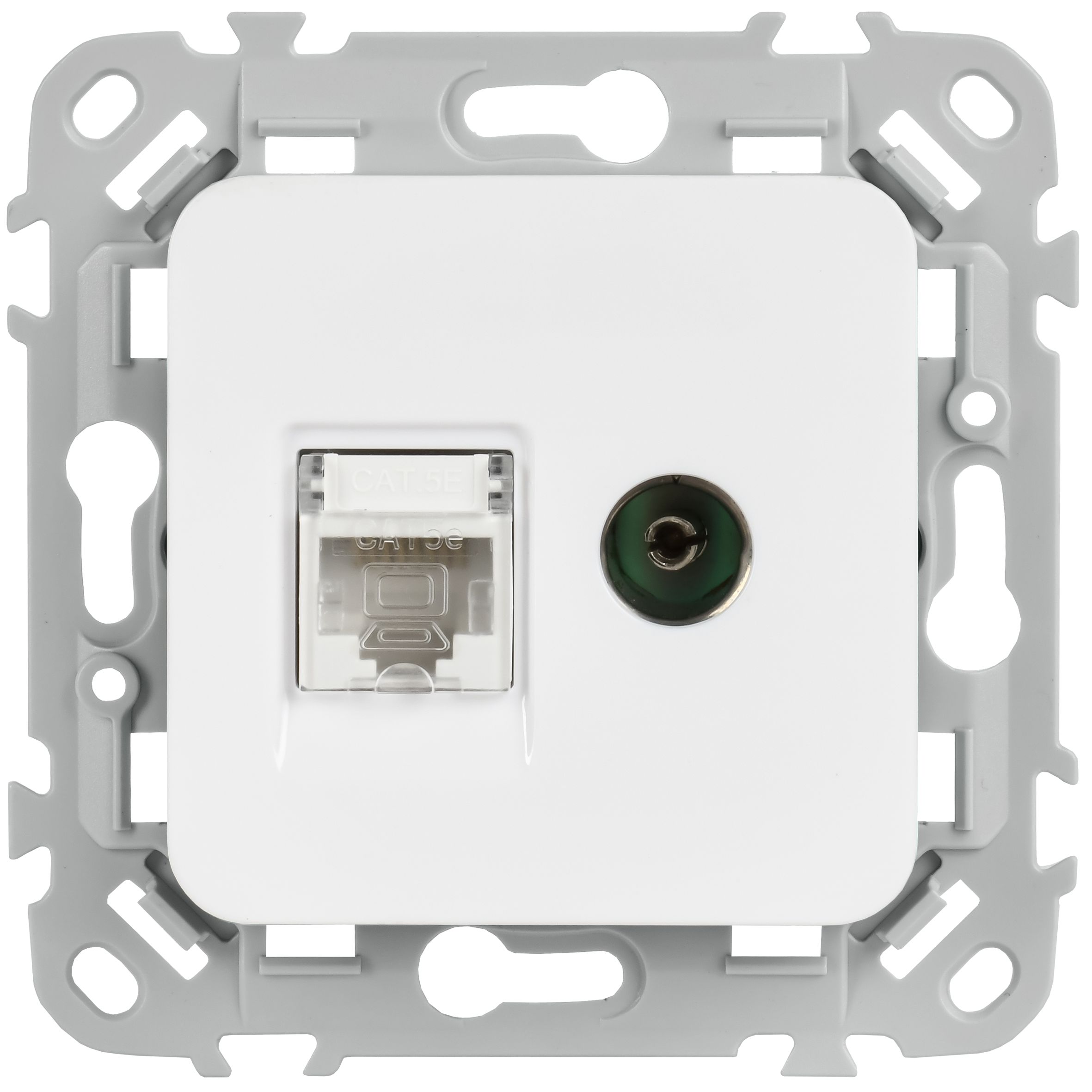 FLITE Выключатель 1-клавишный 10А ВС11-1-0-ФлХЛ холодный лед IEK — фото