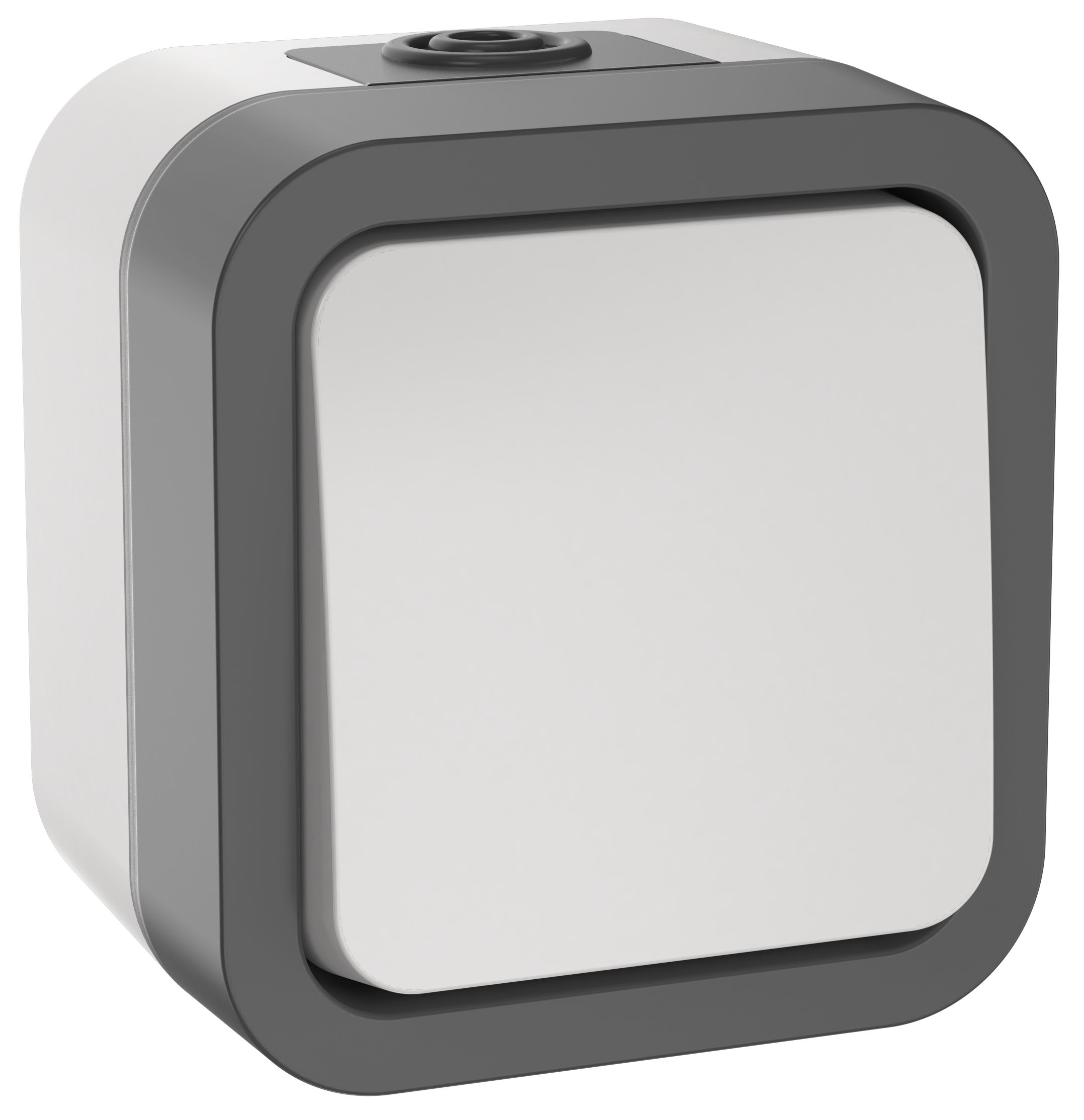 TORS Переключатель одноклавишный 10А IP55 TS201 серо-белый IEK