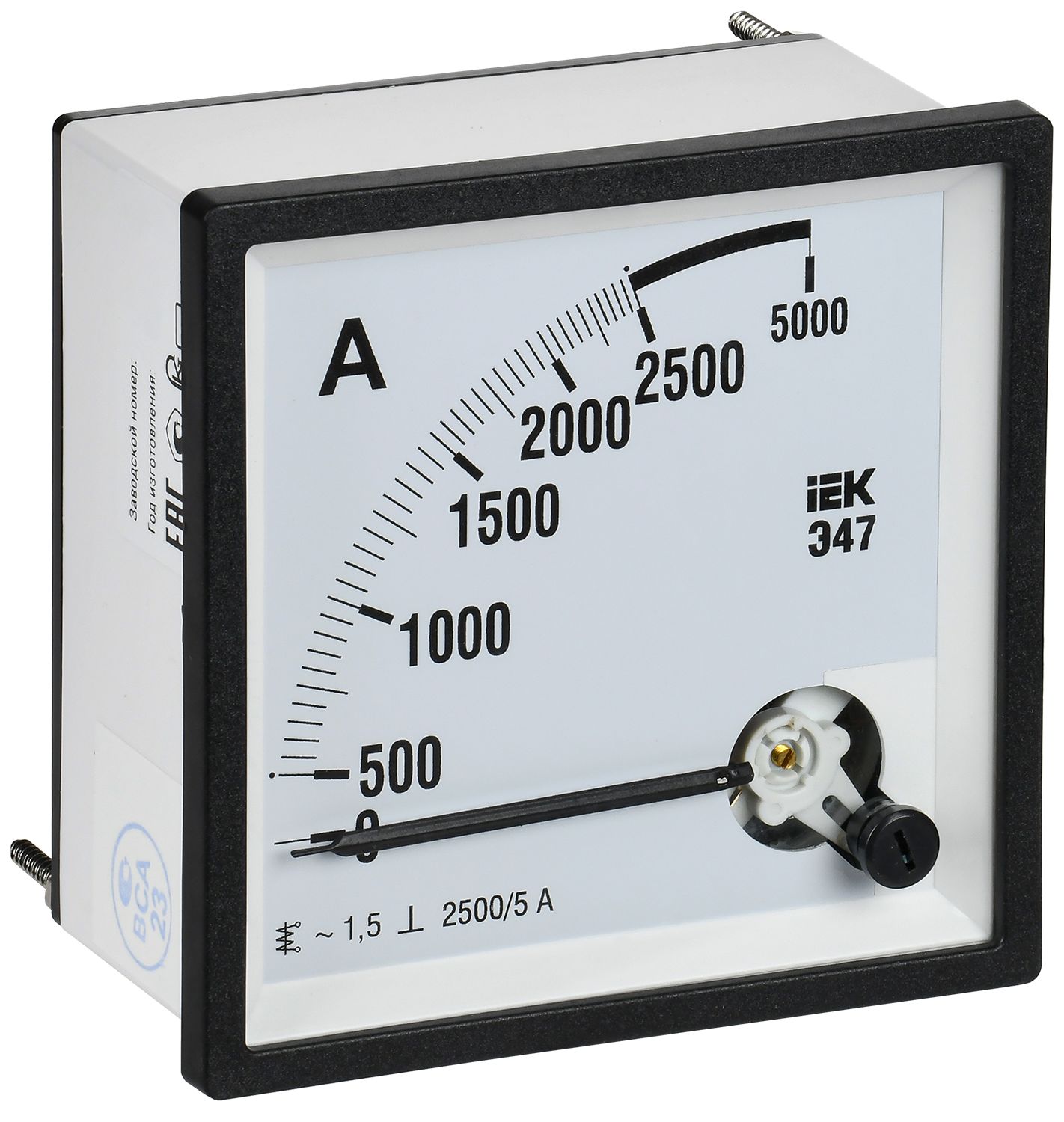 Амперметр Э47 2500/5А класс точности 1,5 96х96мм IEK