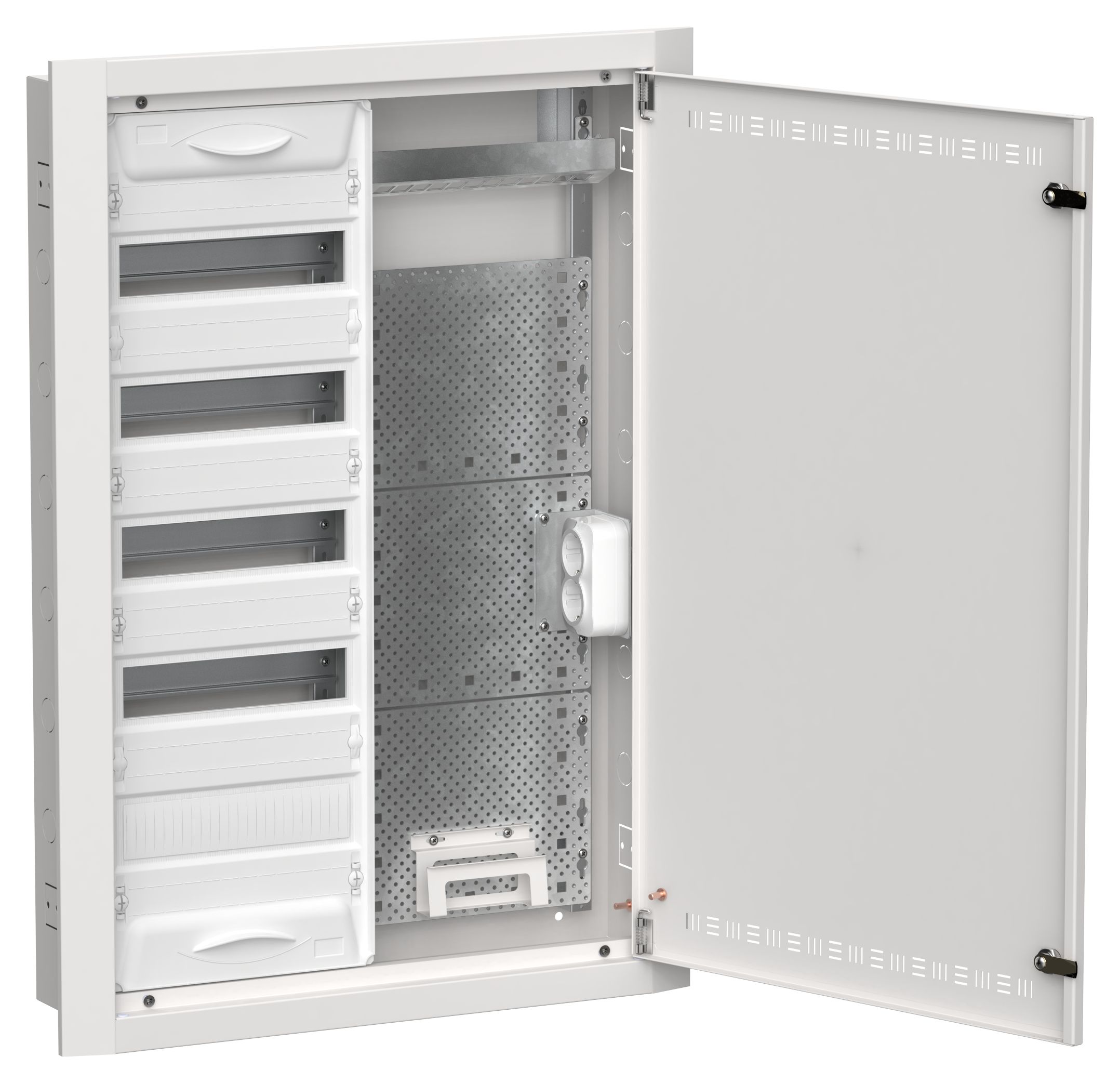TITAN 5 Корпус комбинированный ЩРв-60 (2х60) 880х625х130мм IP30 белый IEK