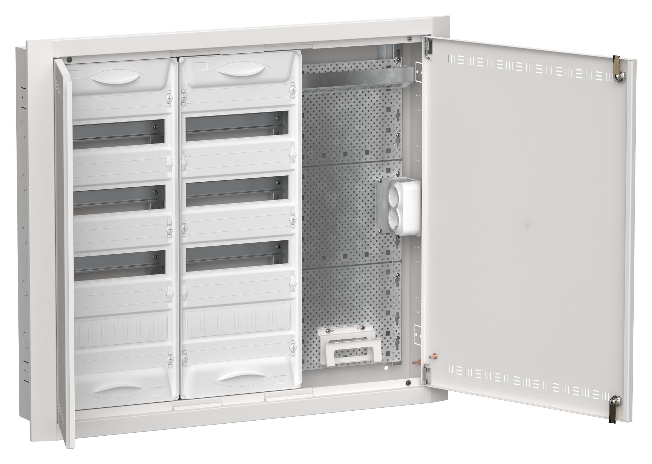 TITAN 5 Корпус комбинированный ЩРв-96 (3х48) 755х885х130мм IP30 белый IEK