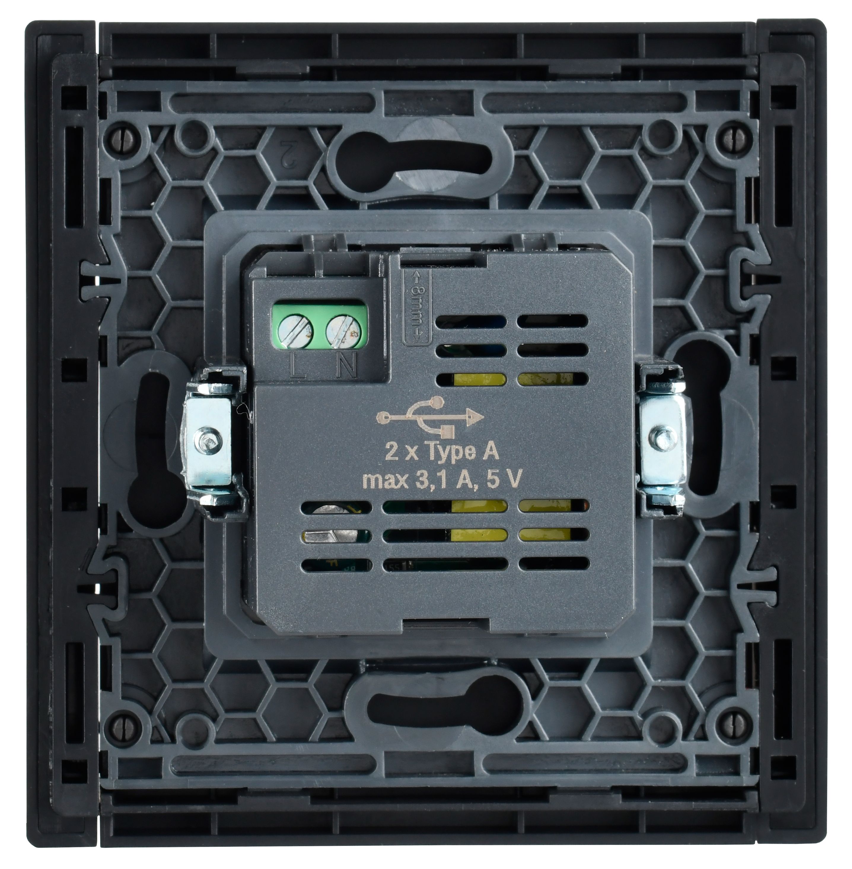 FORTE&PIANO Розетка USB A+A 3,1А FP349 серый IEK — фото