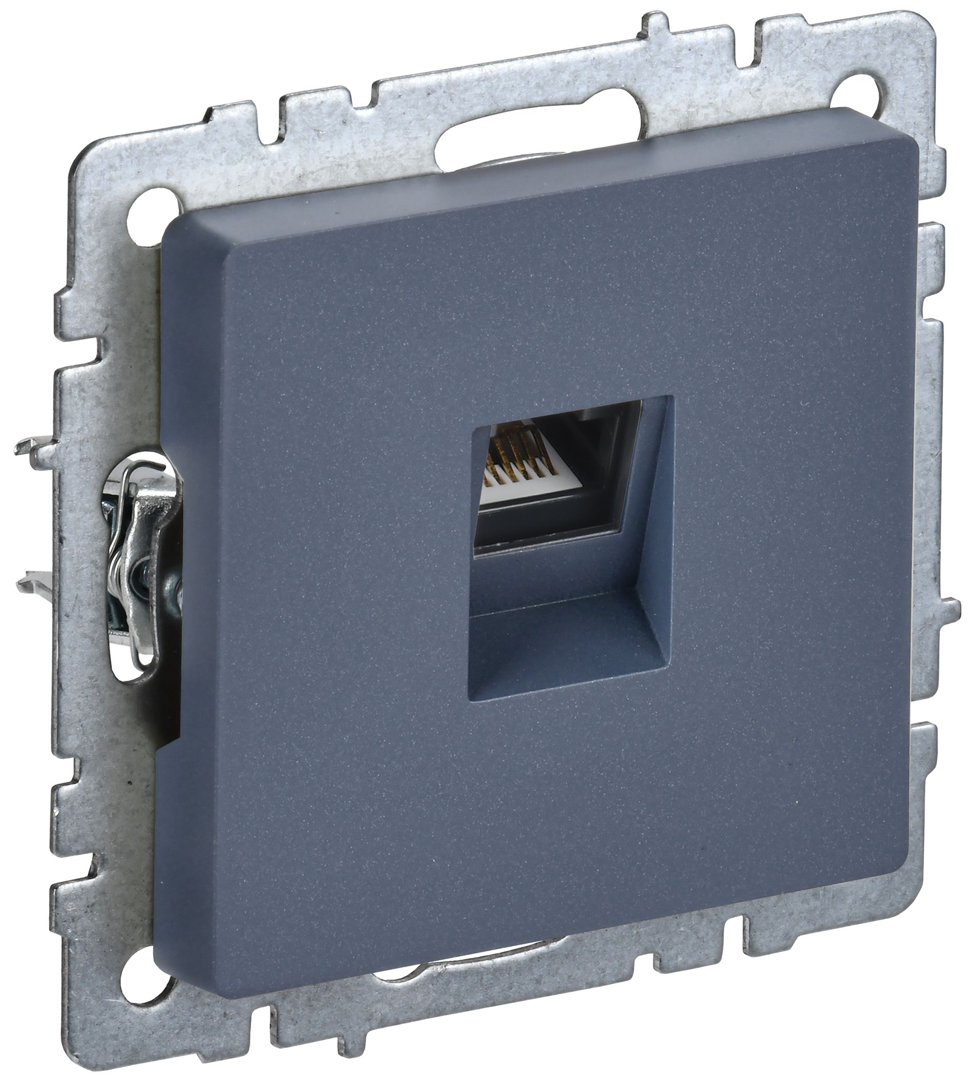 BRITE Розетка компьютерная RJ45 кат.6 РК11-БрМ маренго IEK — фото