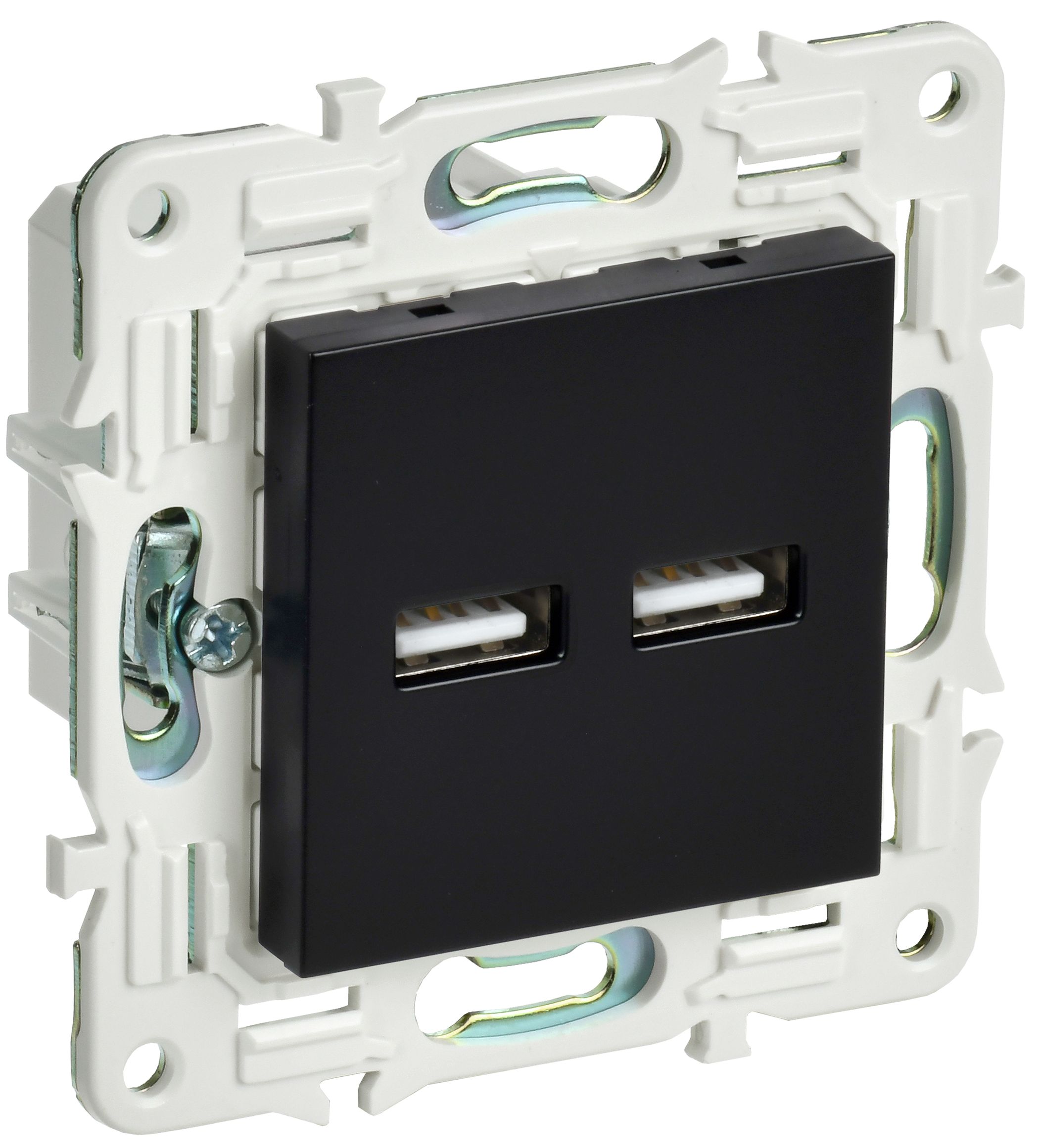 SKANDY Розетка USB A+A 3,1А SK-R15Bl черный IEK — фото